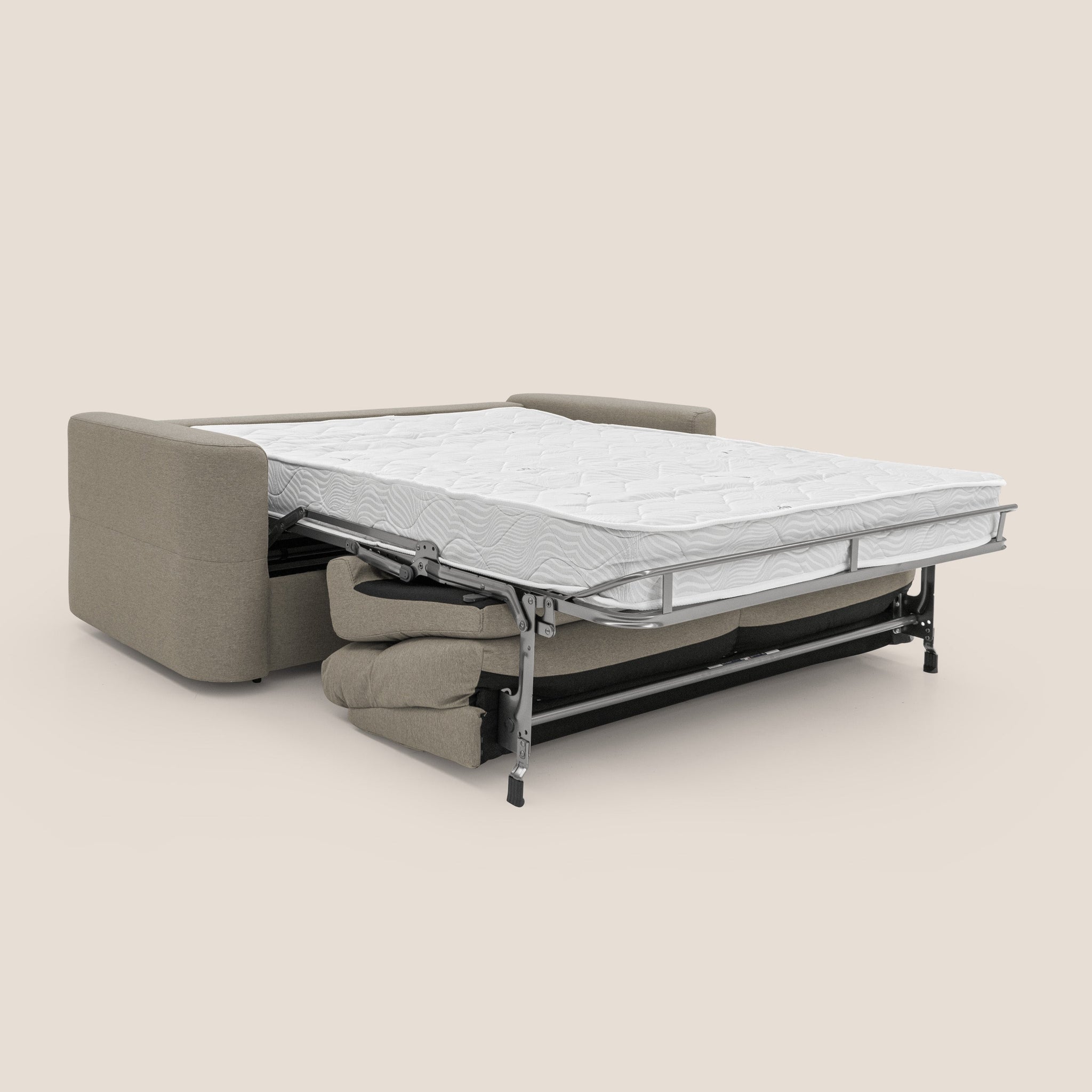 Cupido Canapé convertible matelas H18 cm au dossier haut moelleux en tissu imperméable T13