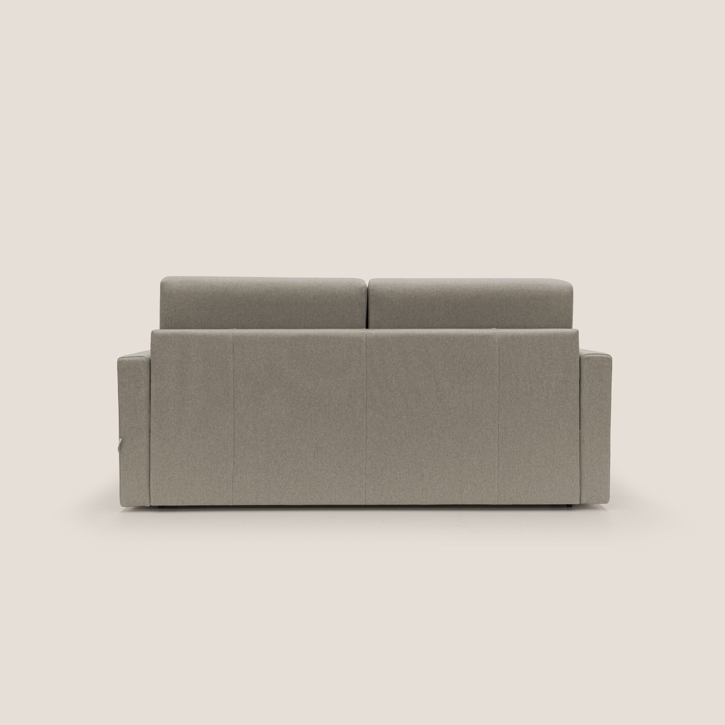 Chris Divano letto matrimoniale in tessuto impermeabile T13 tortora - divani.store