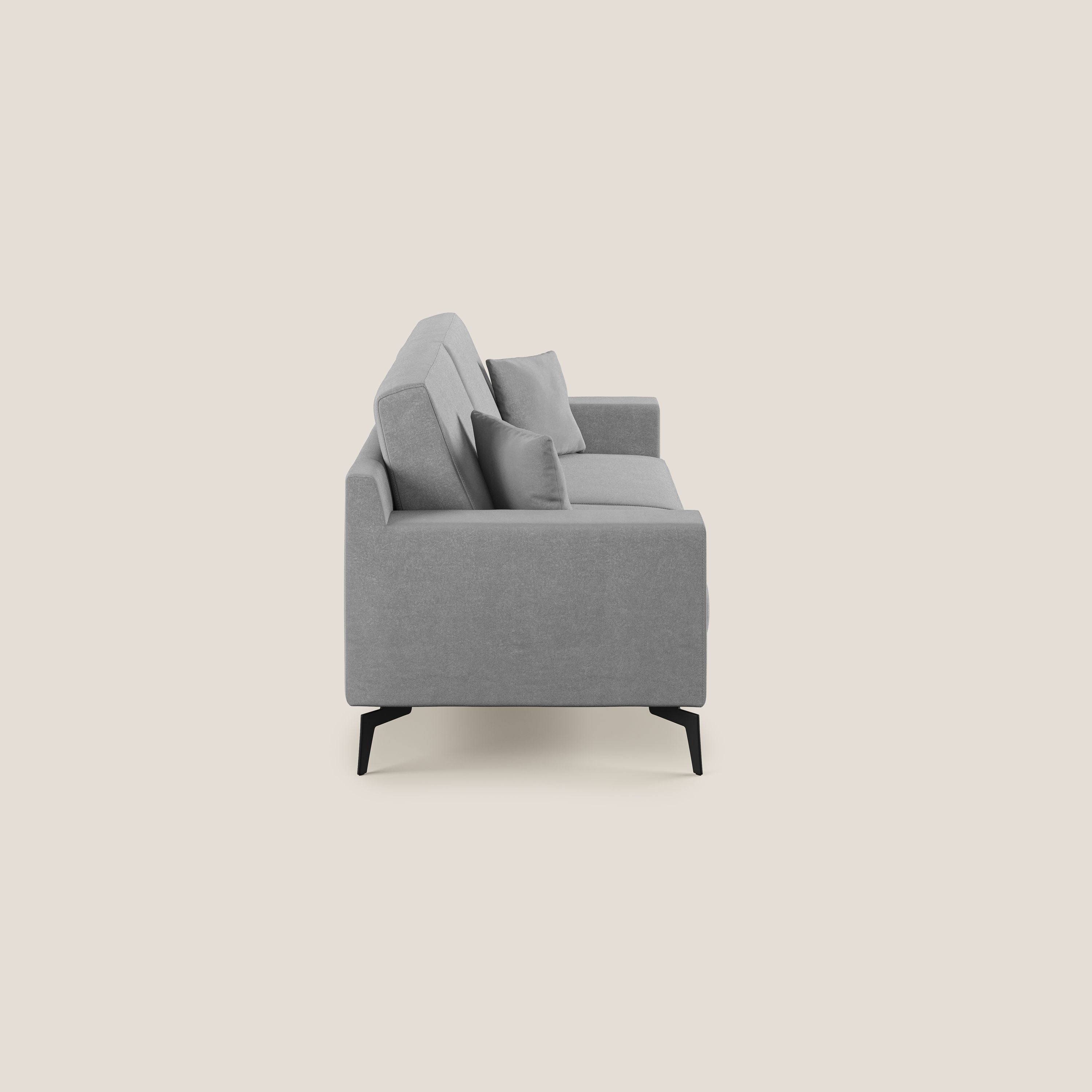 Prestige divano moderno in microfibra smacchiabile T11 grigio - divani.store