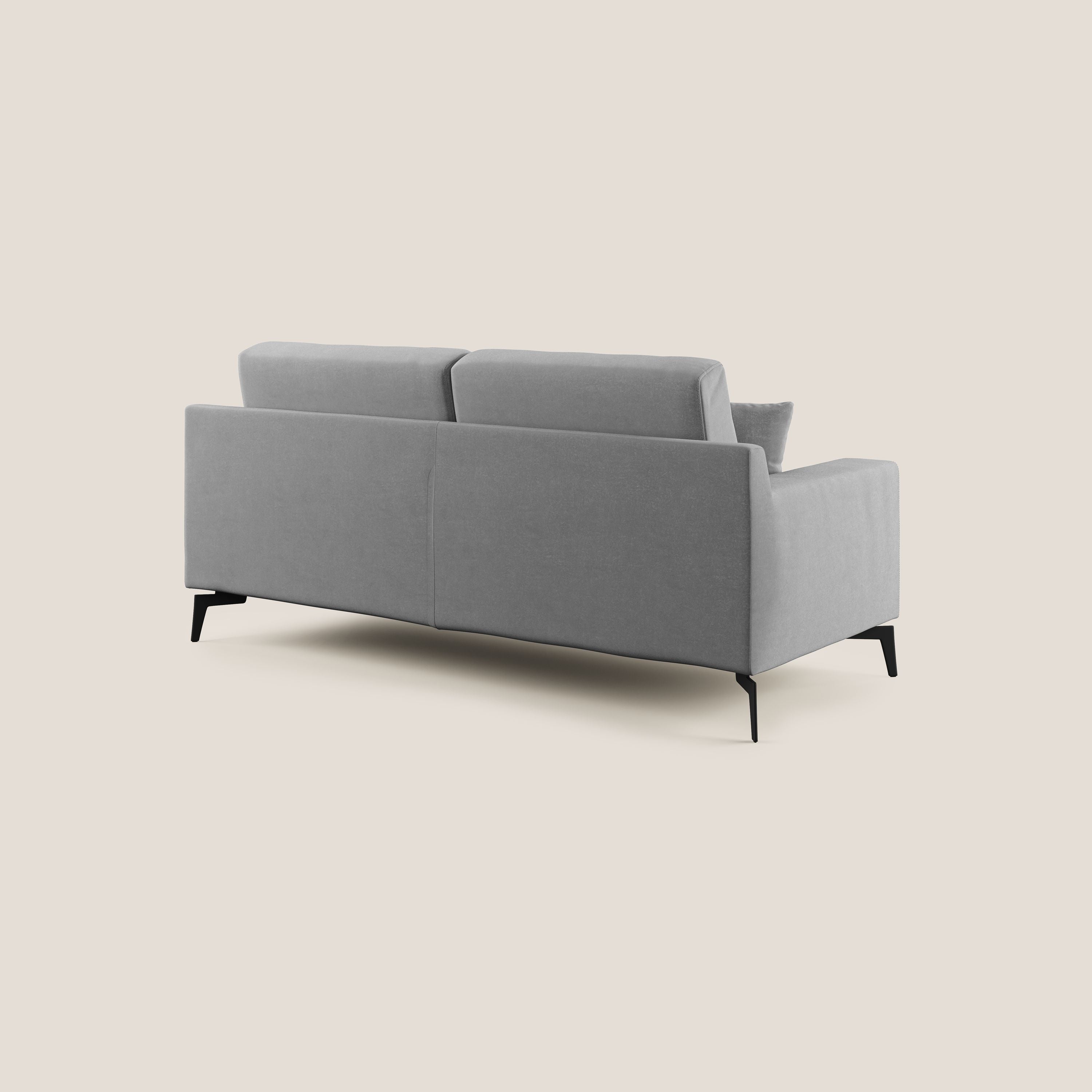 Prestige divano moderno in microfibra smacchiabile T11 grigio - divani.store