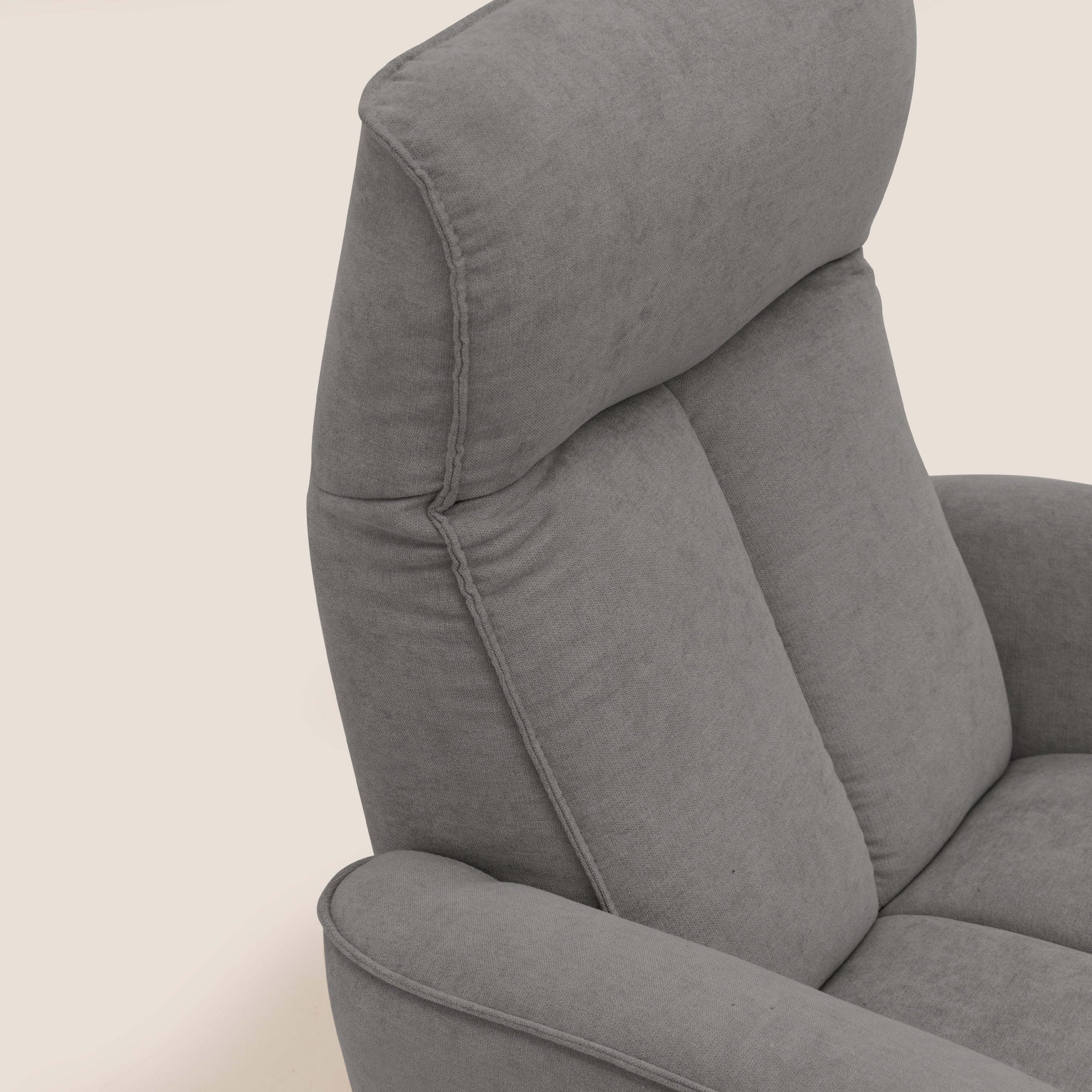 EVA Poltroncina RELAX in morbido tessuto impermeabile T02 grigio - divani.store