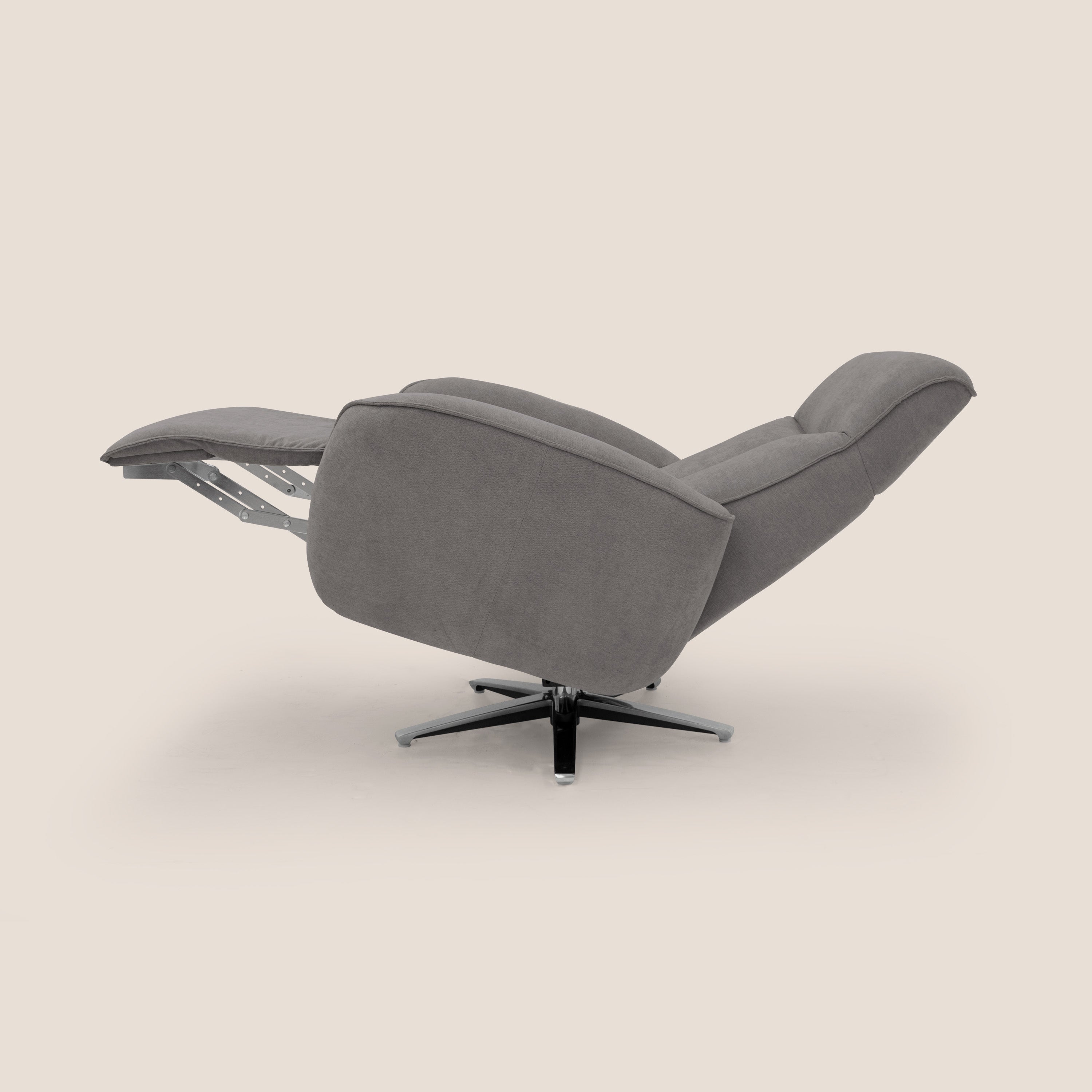 EVA Poltroncina RELAX in morbido tessuto impermeabile T02 grigio - divani.store