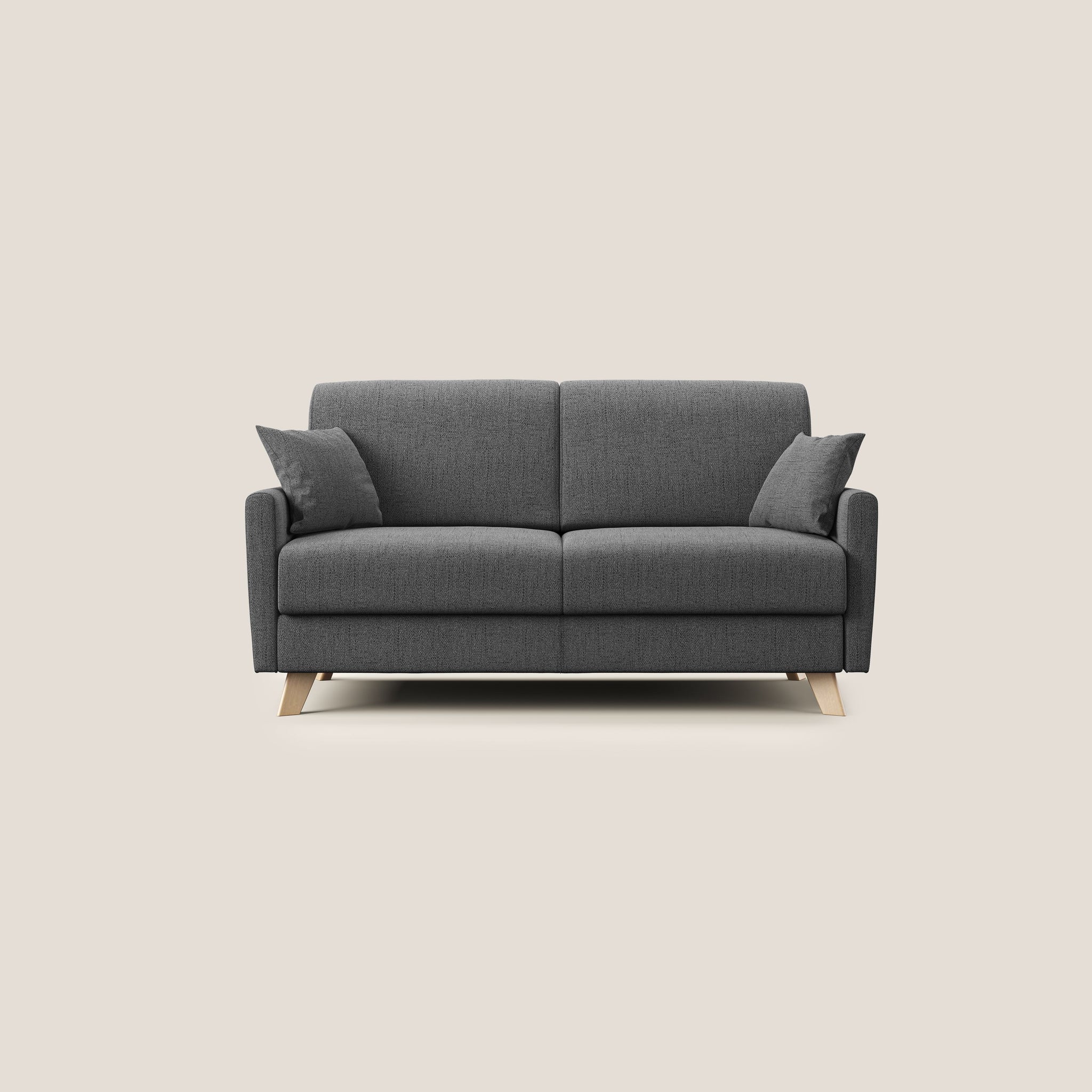 Edgar canapé convertible 180 cm (mat. 140x197 cm) en tissu FELIS imperméable T03 GRIS