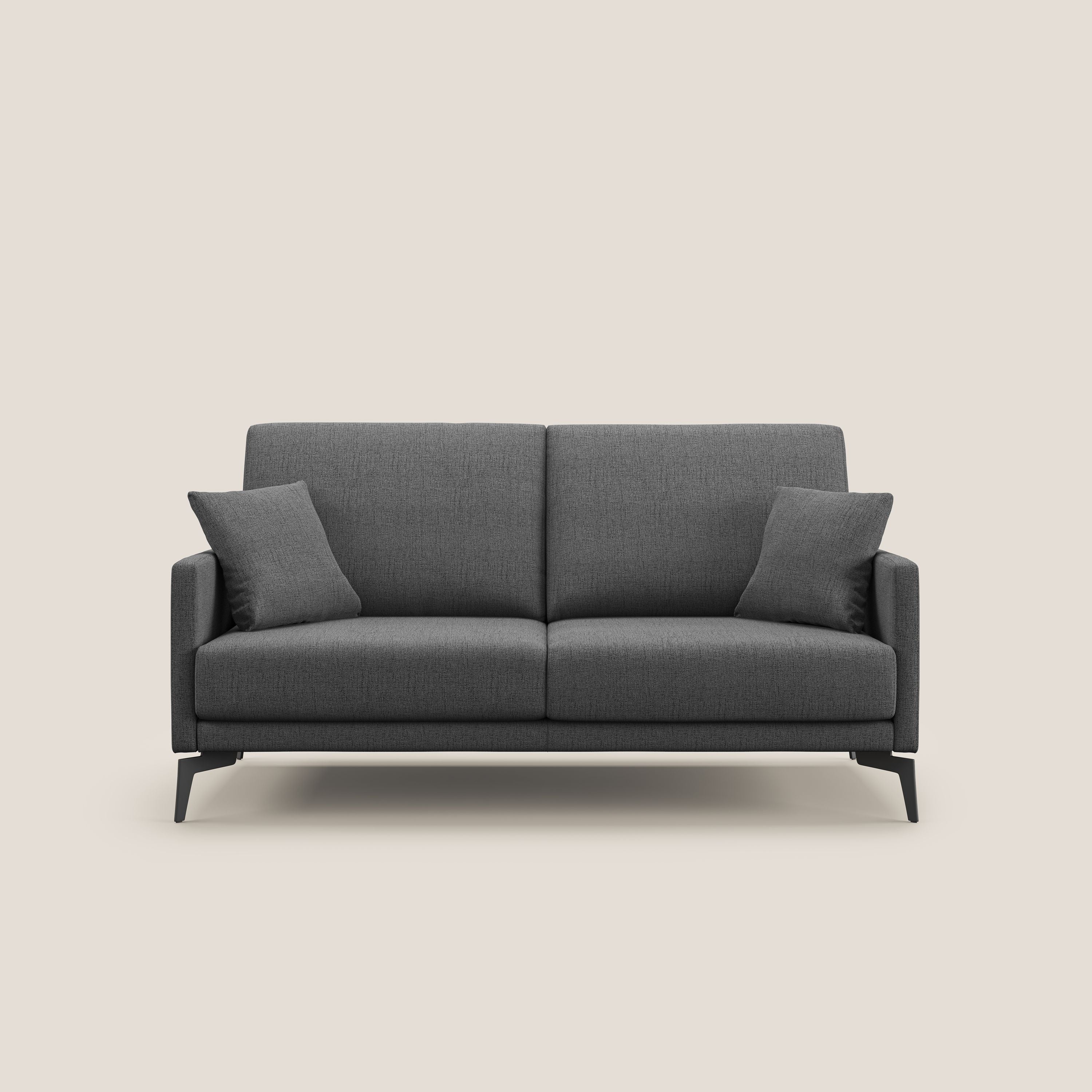 Saturno divano moderno in tessuto morbido impermeabile T03 grigio - divani.store