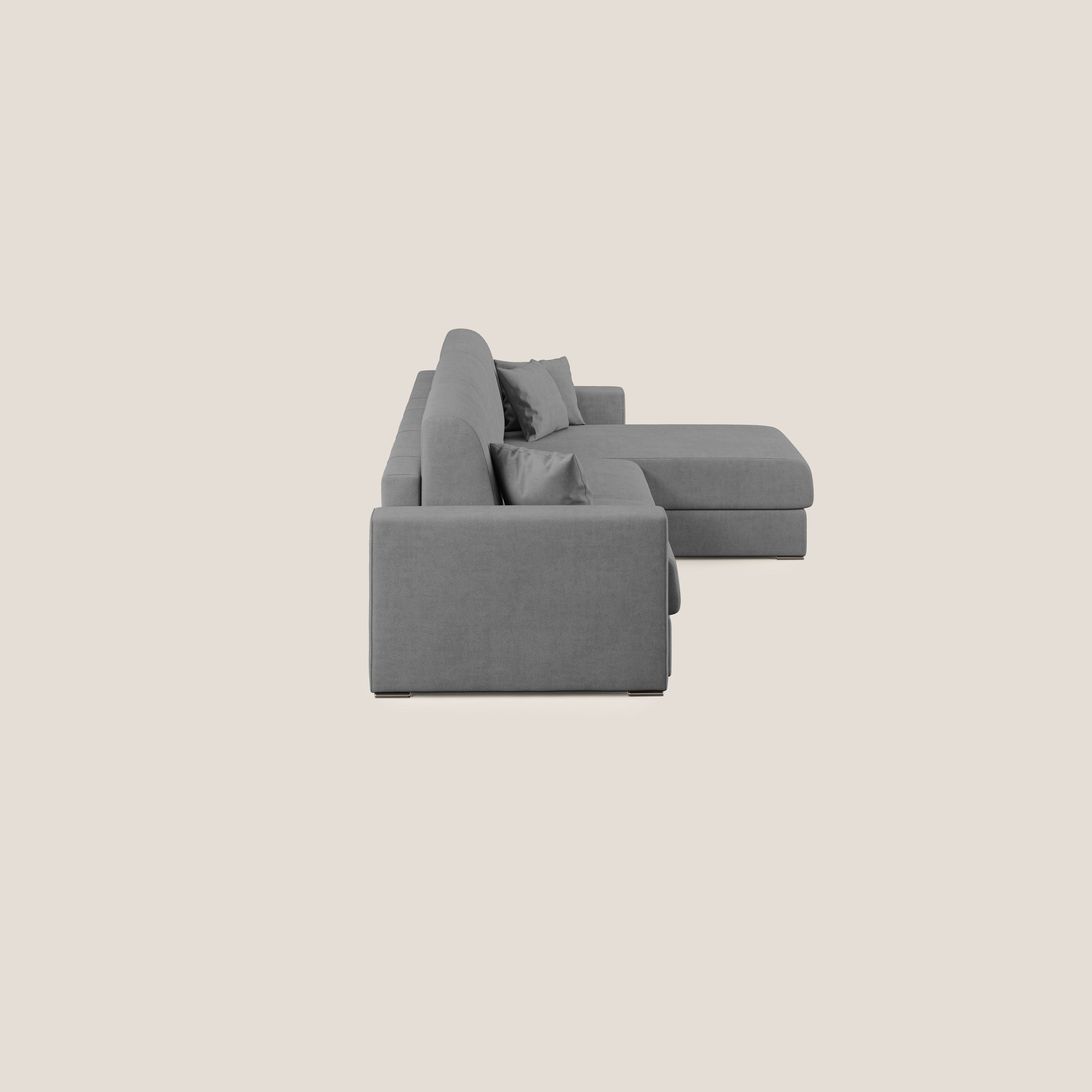 Best Divano letto angolare in tessuto impermeabile T02 grigio - divani.store