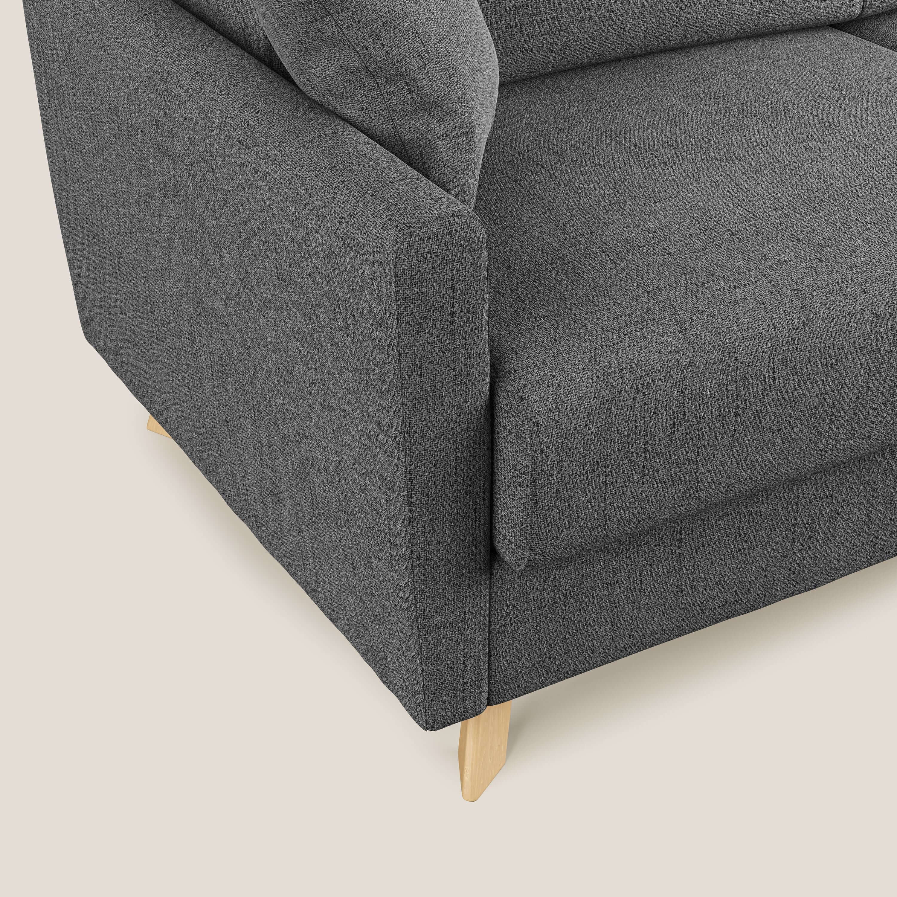 Edgar divano letto matrimoniale in tessuto felis impermeabile T03 grigio - divani.store