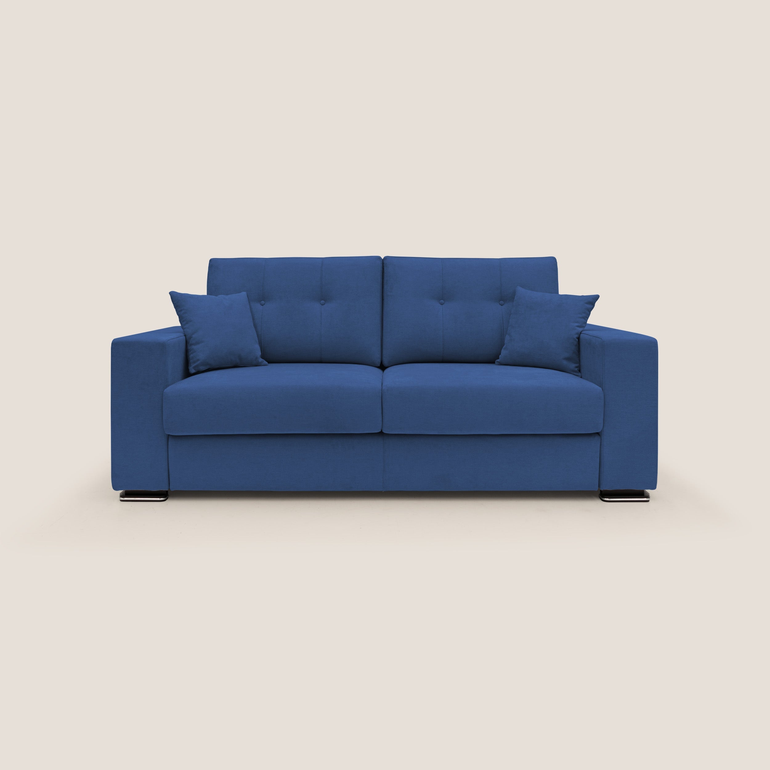 Giove divano in morbido tessuto impermeabile T02 blu - divani.store
