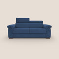 Bjorn divano letto sfoderabile con materasso H18 cm e poggiatesta reclinabili in tessuto impermeabile T02 blu - divani.store