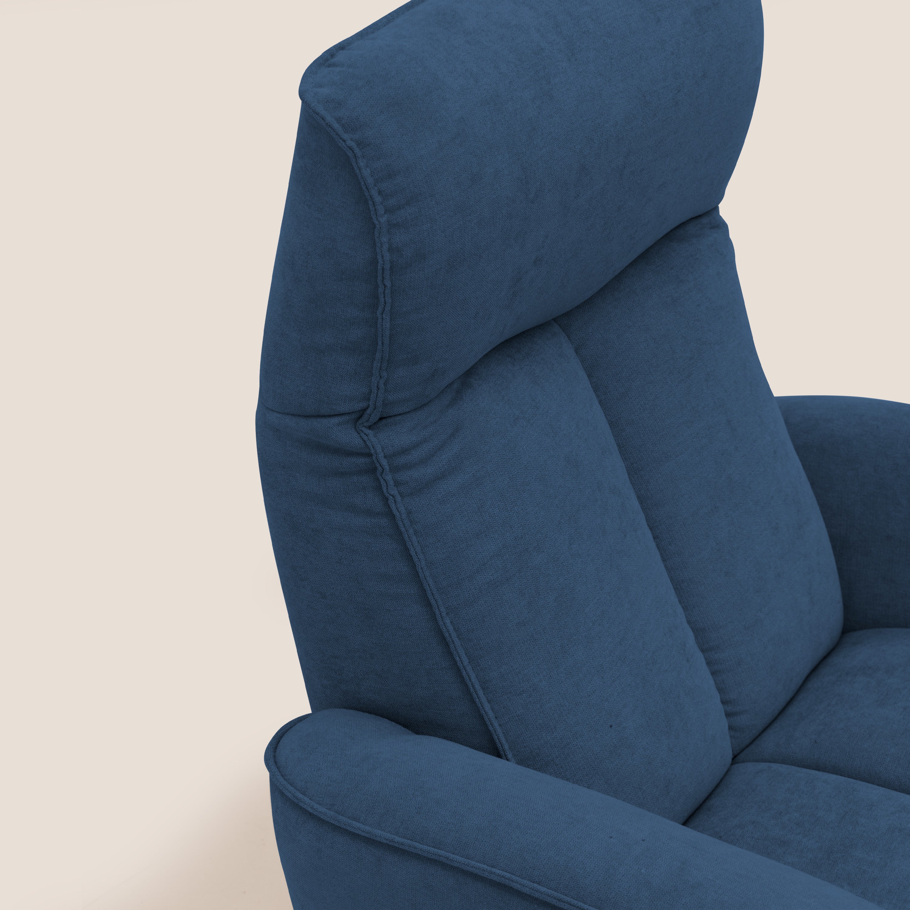 EVA Poltroncina RELAX in morbido tessuto impermeabile T02 blu - divani.store