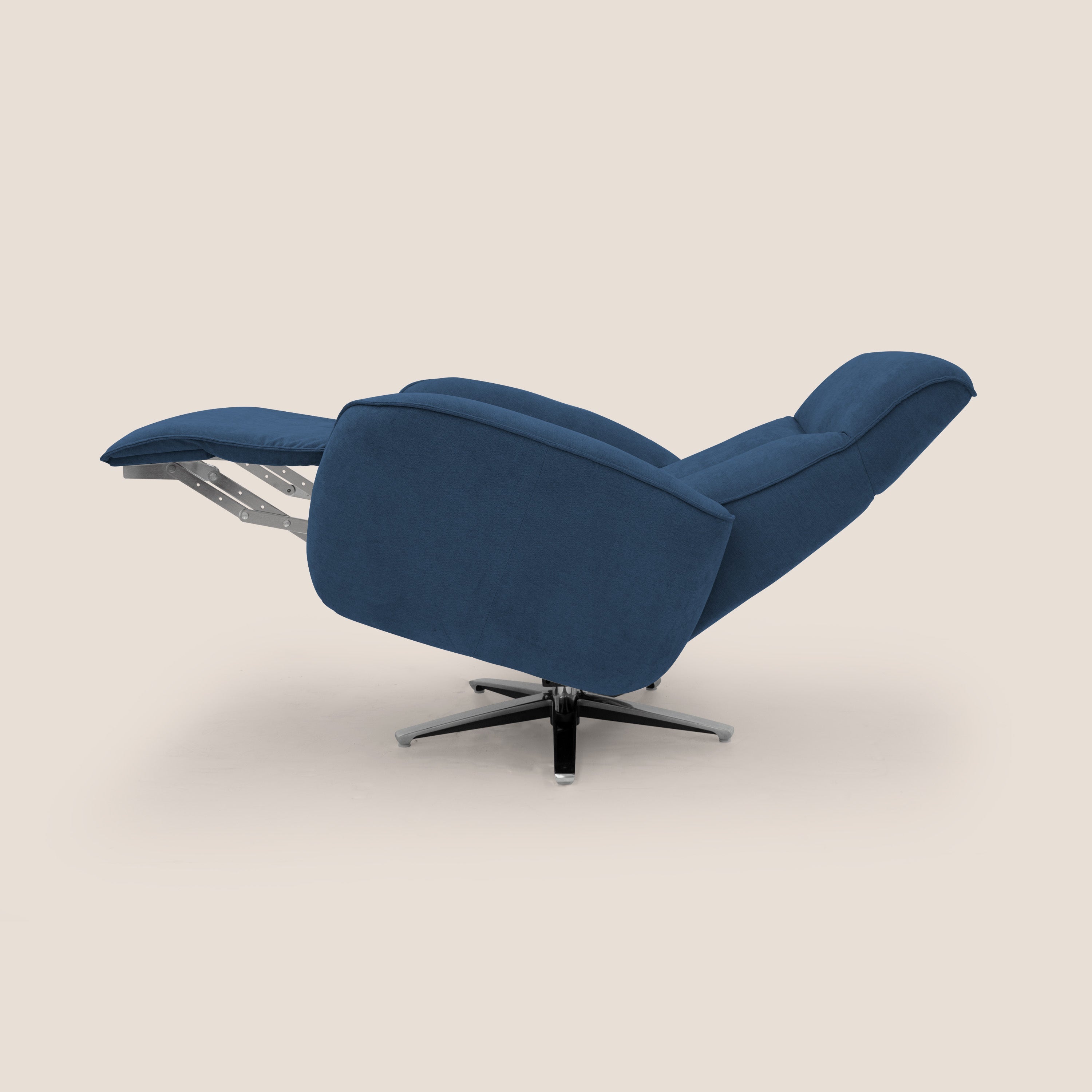 EVA Poltroncina RELAX in morbido tessuto impermeabile T02 blu - divani.store