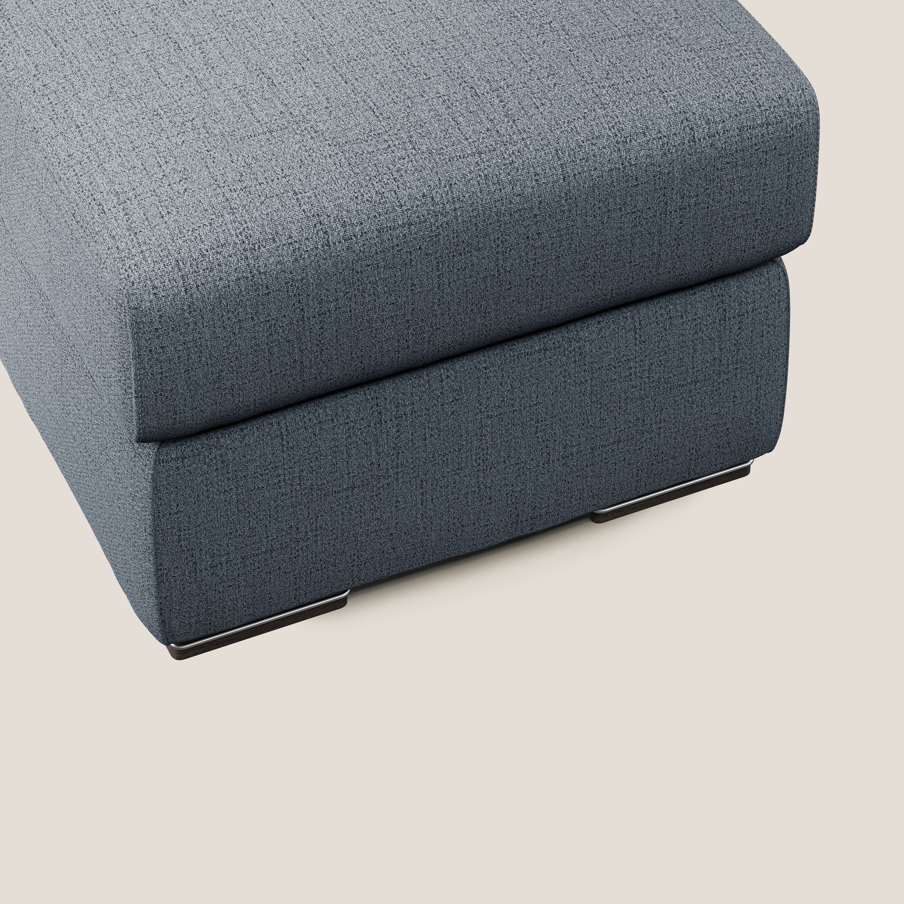 Sun pouf apribile contenitore in tessuto impermeabile fiammato T03 blu - divani.store