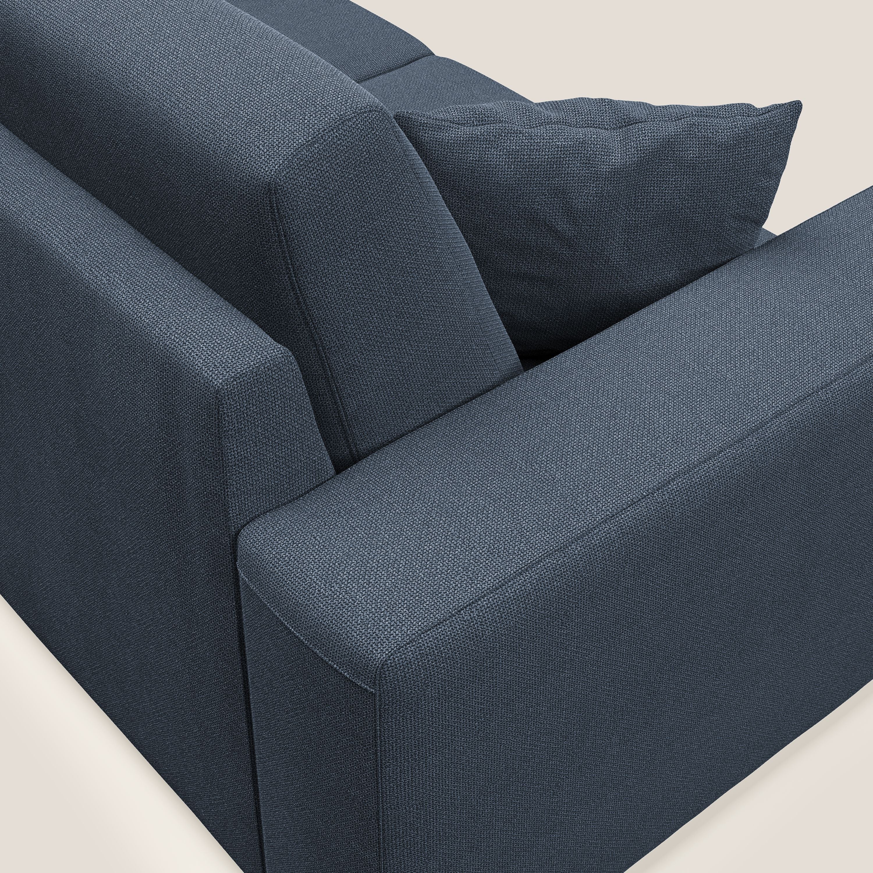 Marte divano in tessuto smacchiabile impermeabile T08 blu - divani.store