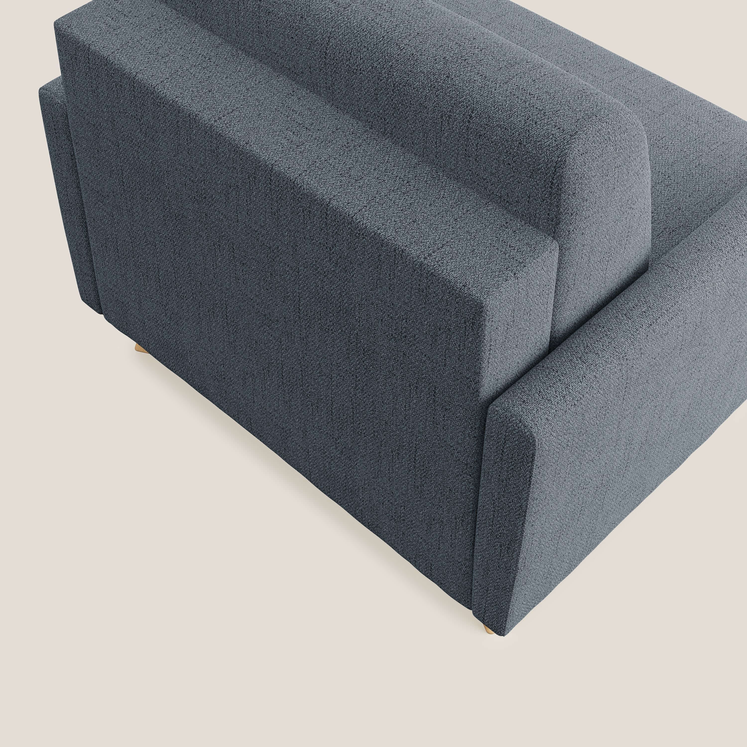 Edgar poltrona letto in tessuto felis impermeabile T03 blu - divani.store