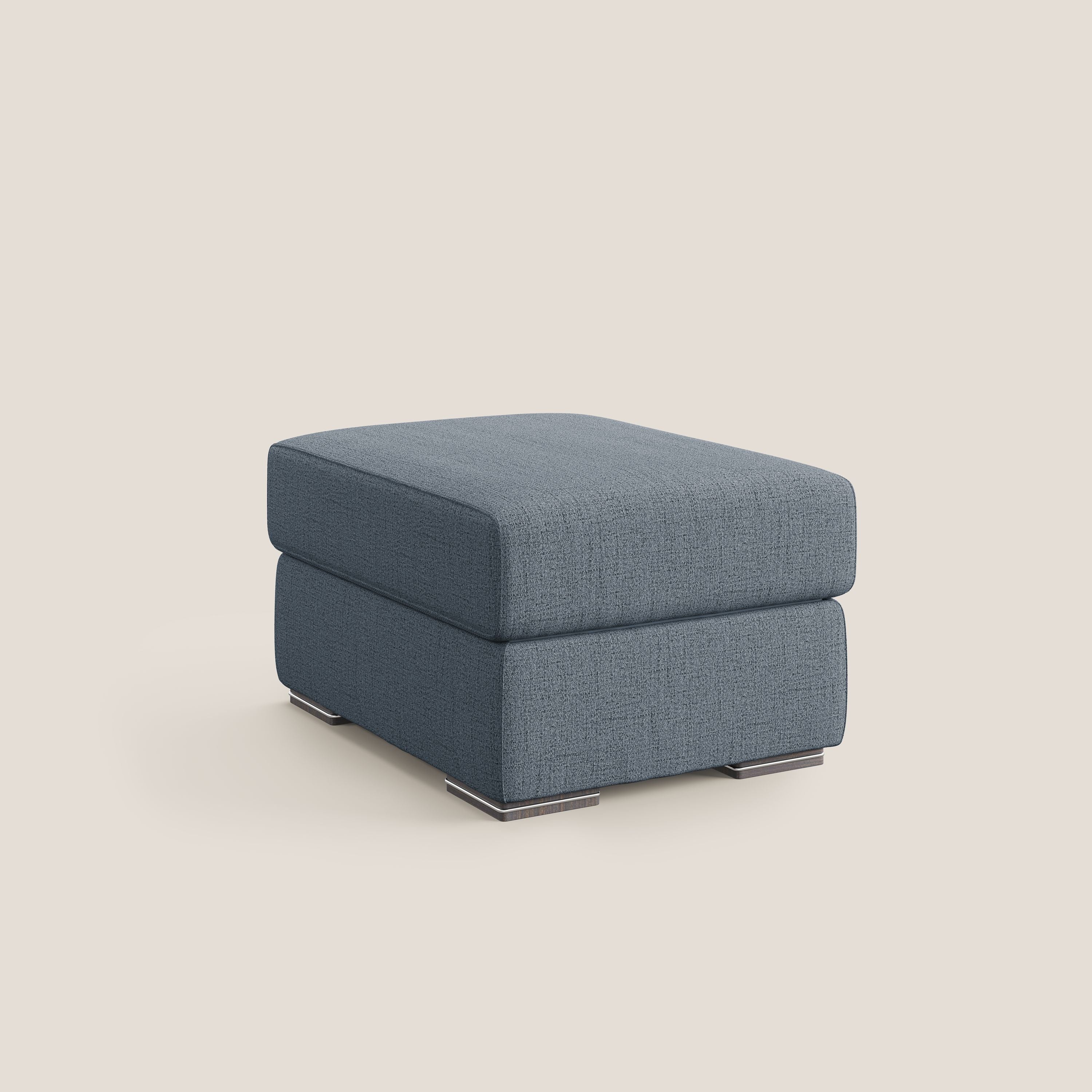 Sun pouf apribile contenitore in tessuto impermeabile fiammato T03 blu - divani.store
