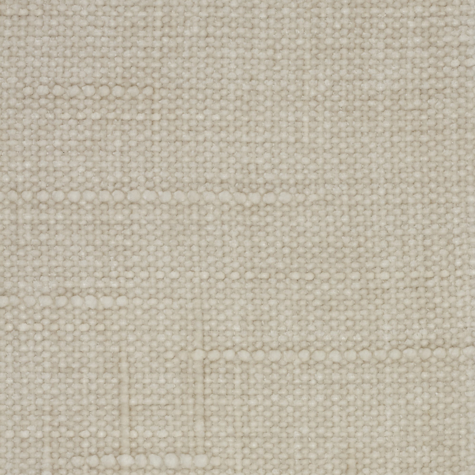 Primo piano di Personalizzazione in T22 di Divani.Store: tessuto beige chiaro dalla trama leggermente ruvida. Presenta una trama a griglia visibile di fili uniformemente distanziati. Il colore uniforme e neutro si adatta a diversi stili di interni.