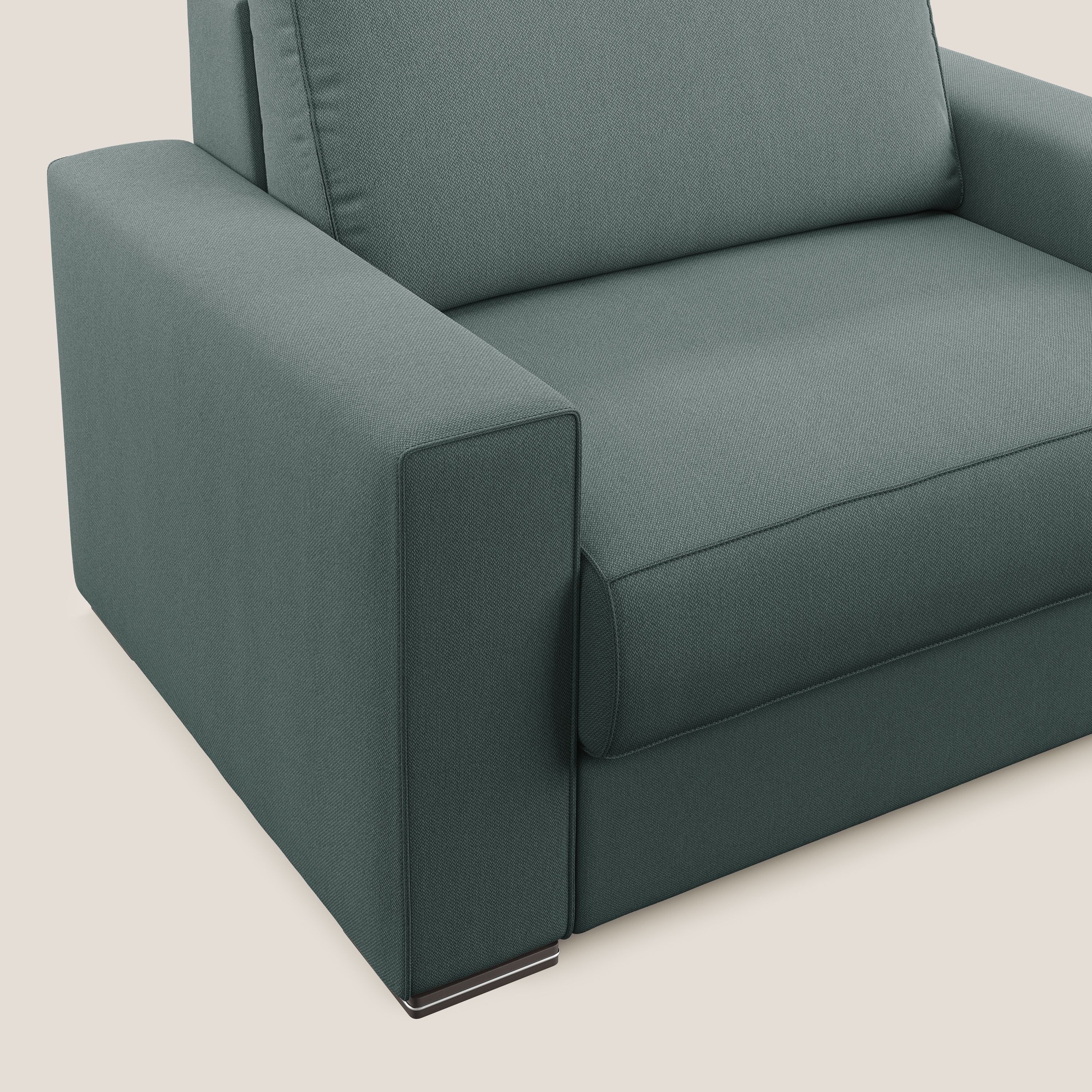 Dream poltrona letto in tessuto smacchiabile T05 verde - divani.store