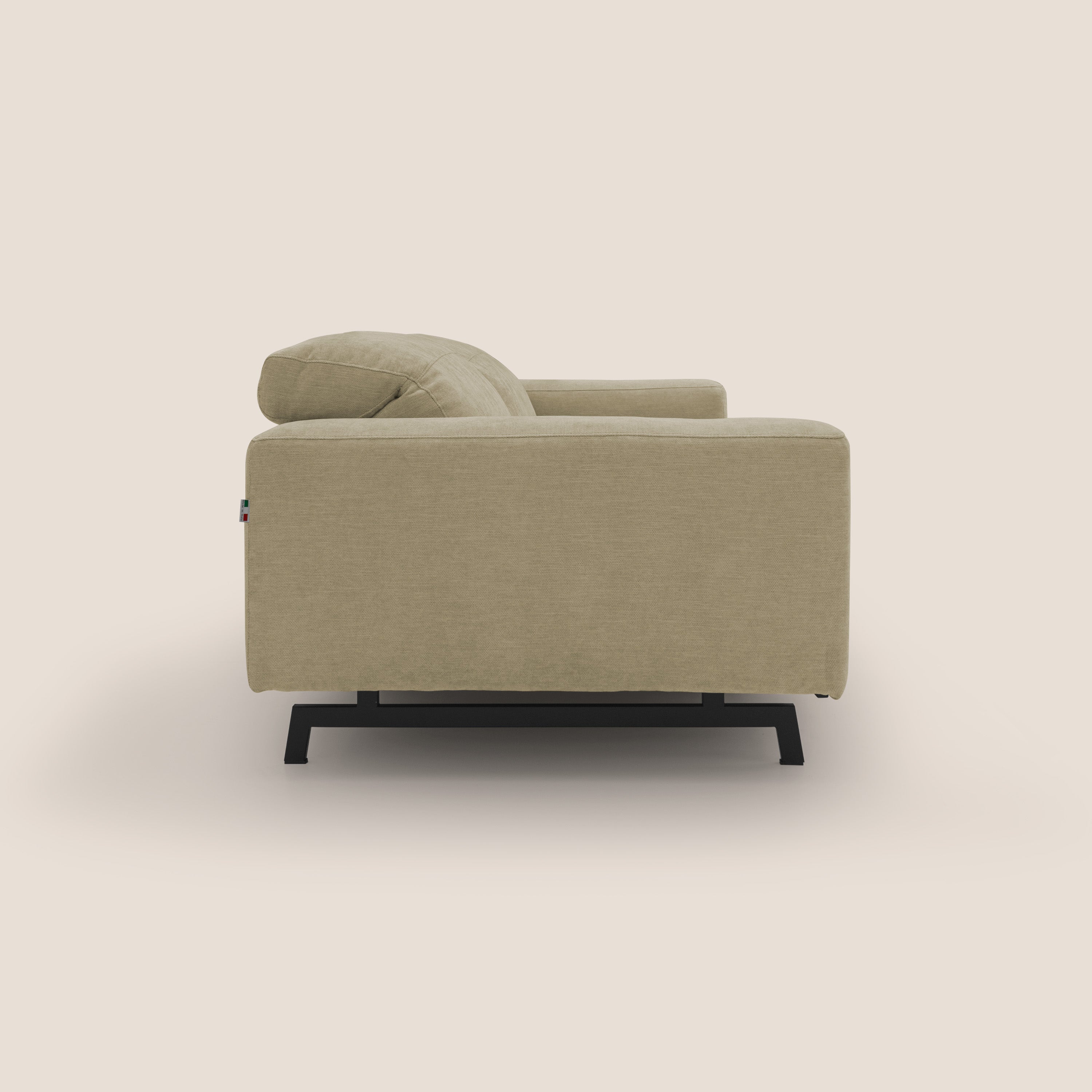 Sakura Canapé modulable en tissu flammé doux et imperméable T14 beige
