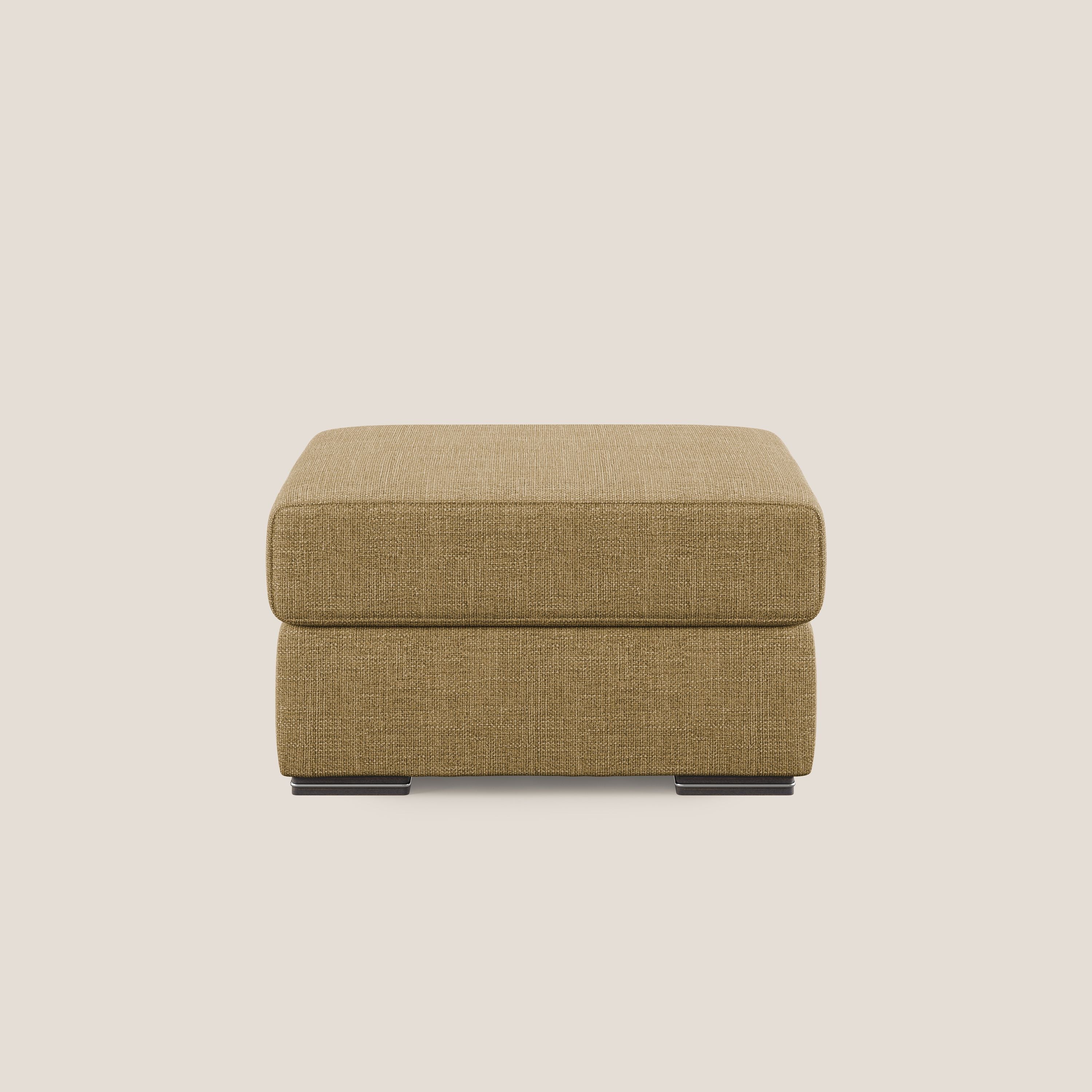 Sun pouf apribile contenitore in tessuto impermeabile morbido intreccio T06 giallo - divani.store