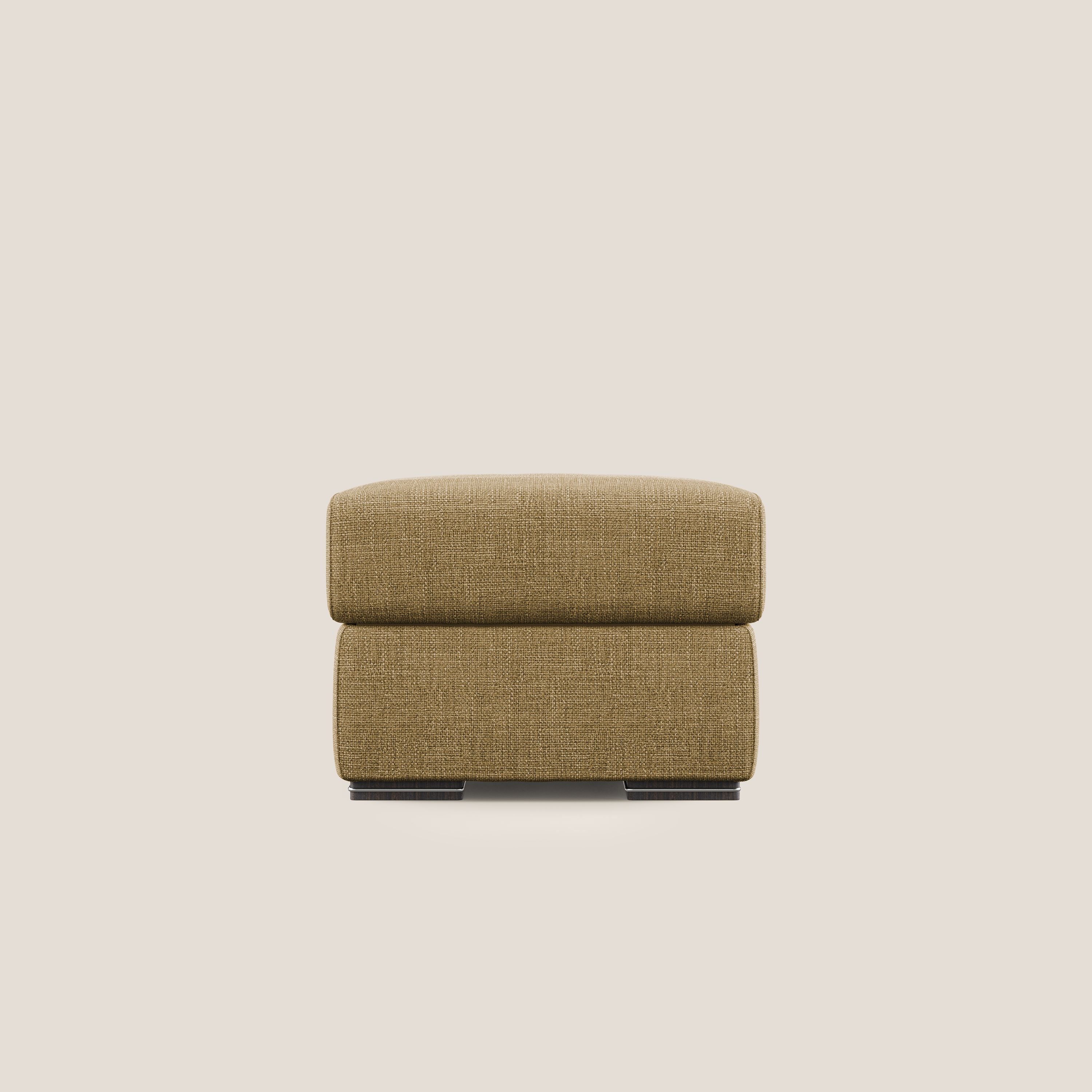 Sun pouf apribile contenitore in tessuto impermeabile morbido intreccio T06 giallo - divani.store