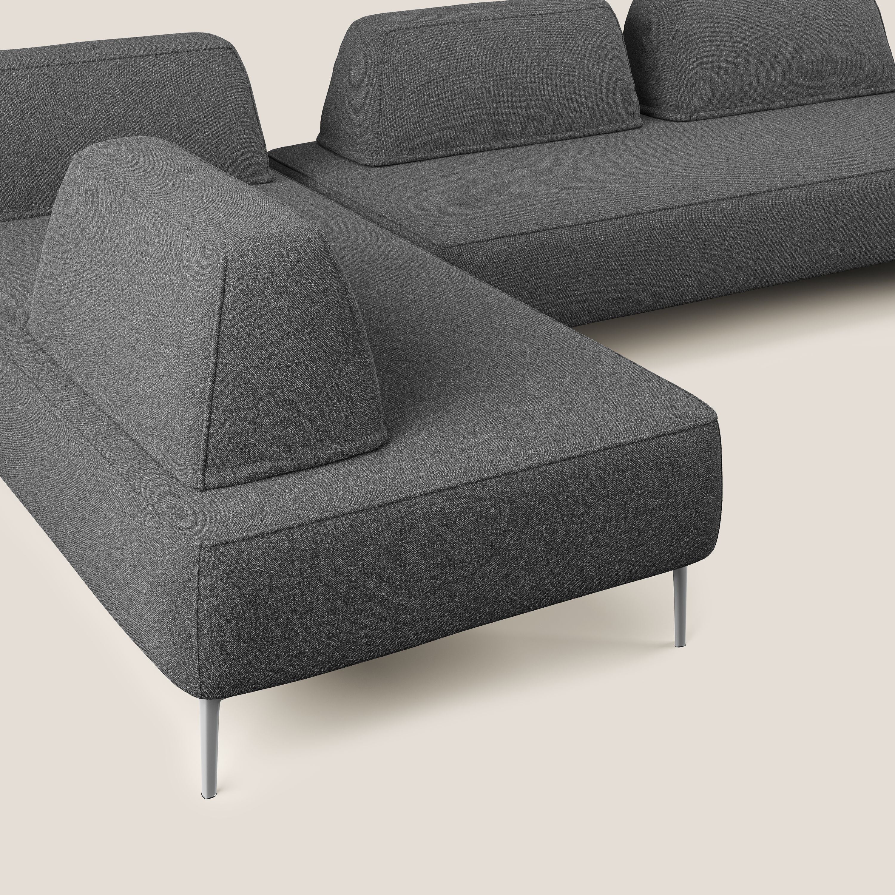 Newton divano panoramico modulare con schienali movibili T07 antracite - divani.store