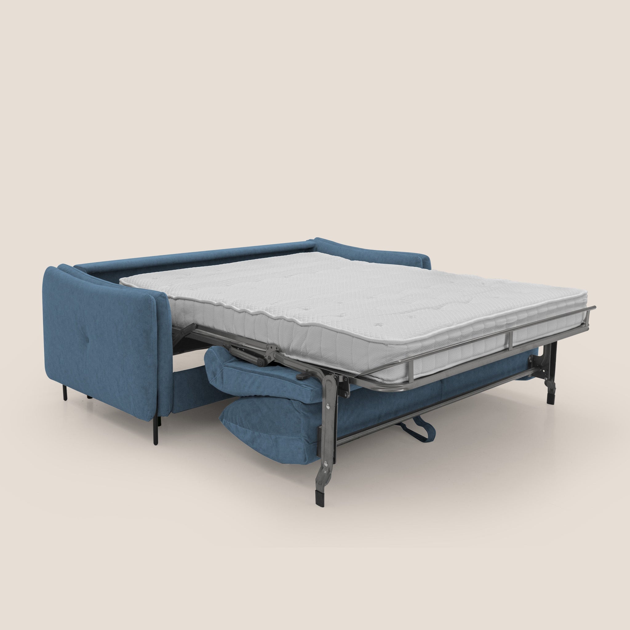 Gregory Canapé convertible avec matelas H18 cm en microfibre effet velours imperméable T09