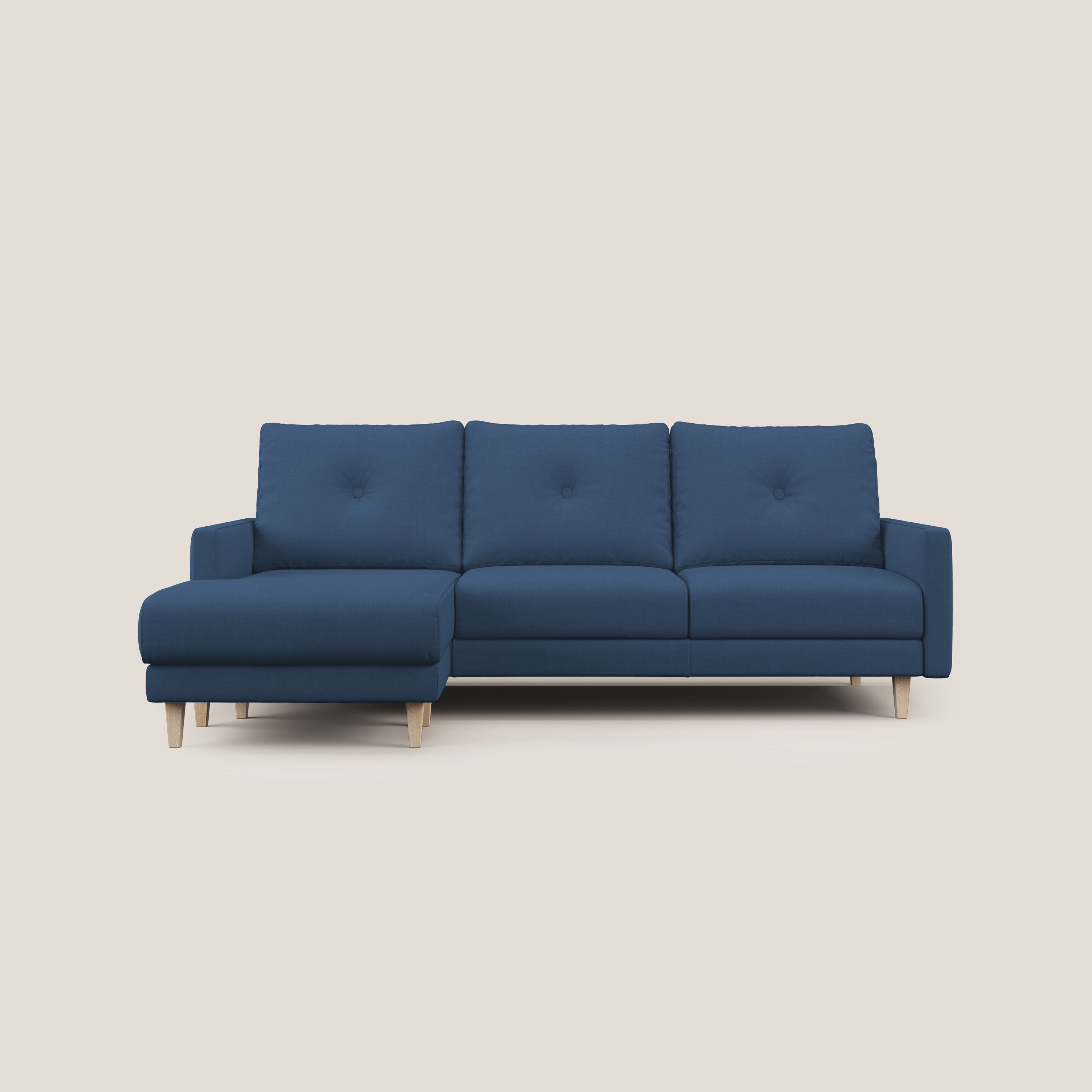 Matisse Divano angolare con sedute scorrevoli in tessuto morbido smacchiabile T17 - divani.store
