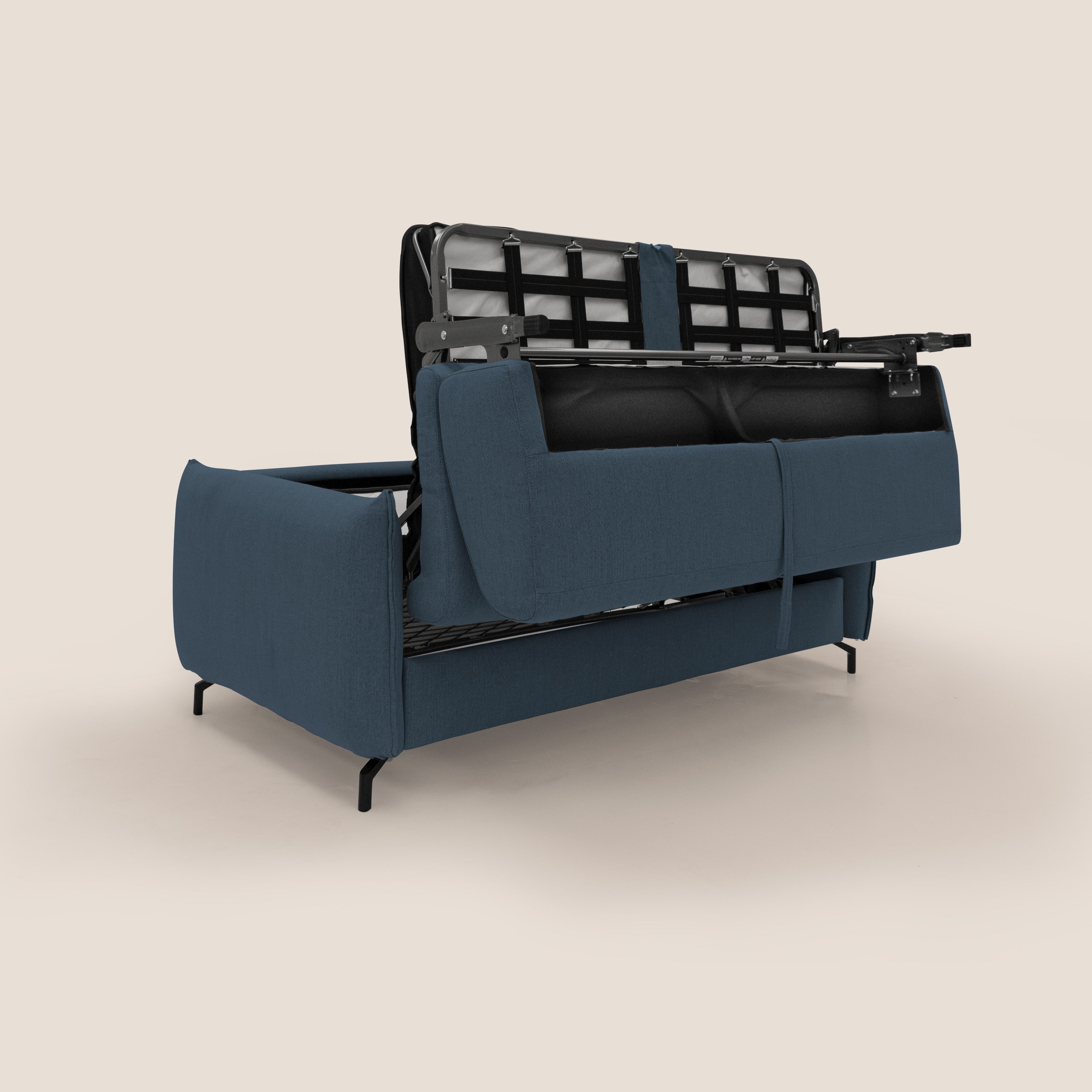Scarlet canapé convertible en tissu mixte  coton imperméable T19 bleu