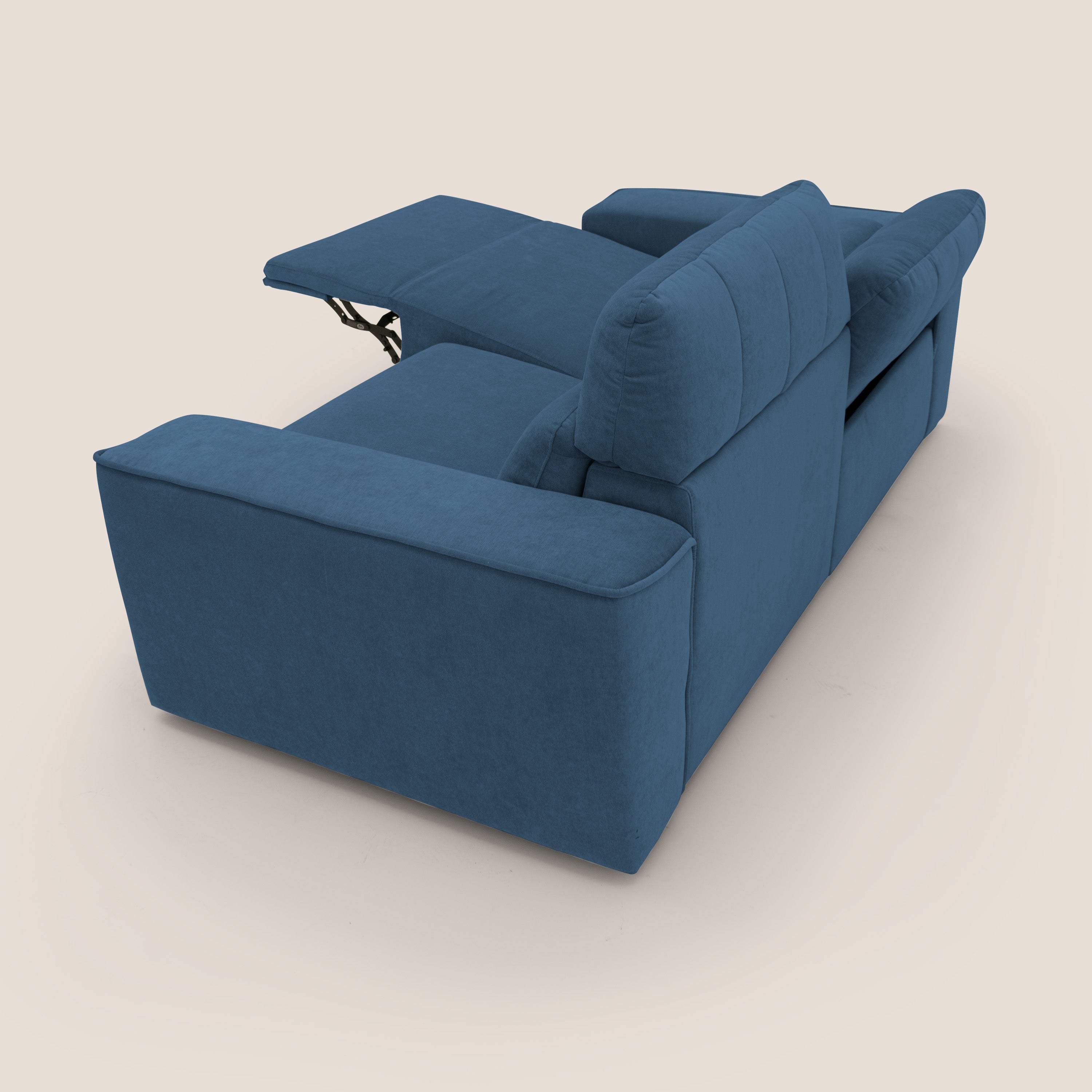Clark Divano modulare con opzione relax elettrico in tessuto smacchiabile impermeabile T17 - divani.store