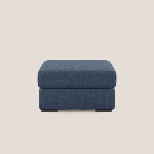 Sun pouf apribile contenitore in tessuto impermeabile morbido intreccio T06 blu - divani.store