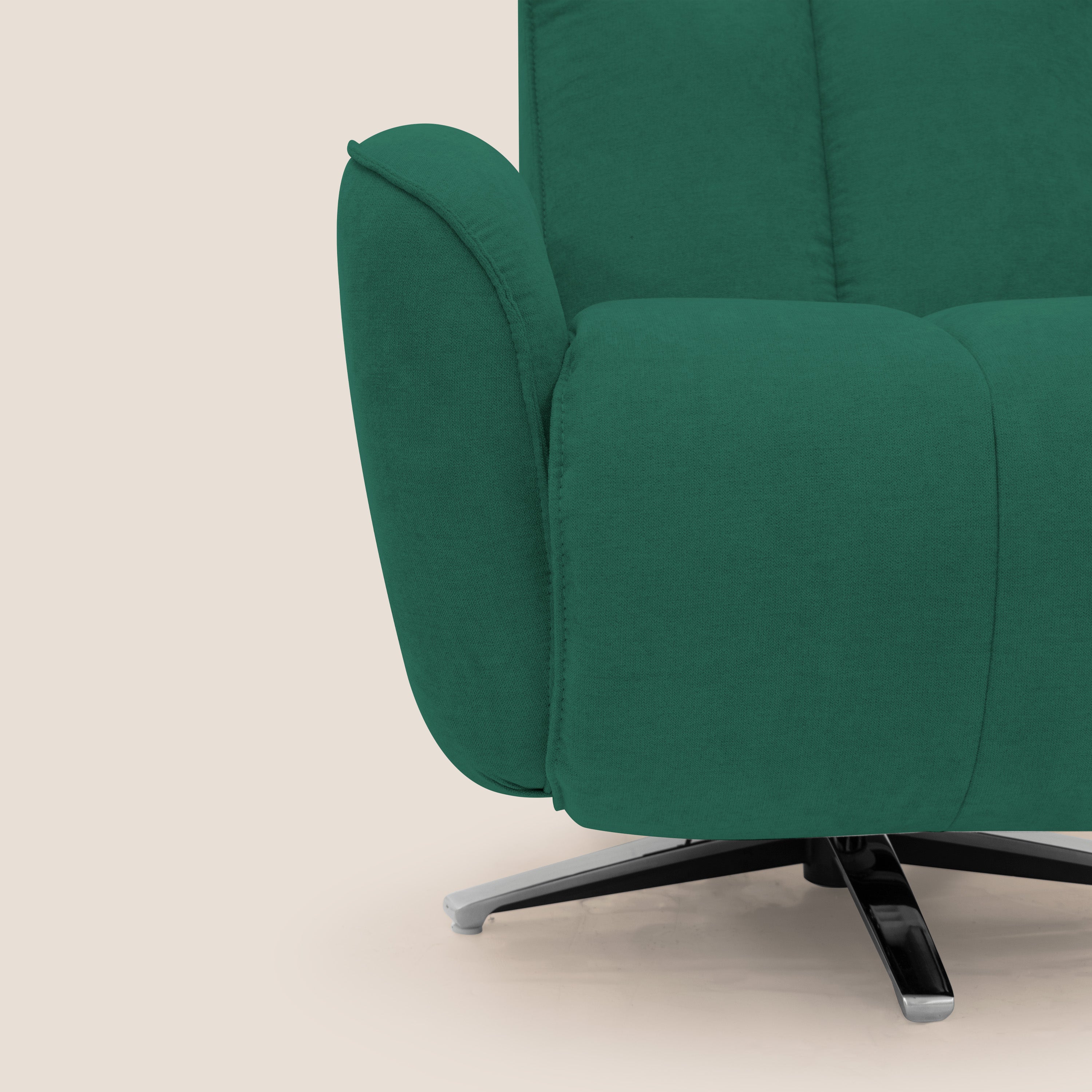 EVA Poltroncina RELAX in morbido tessuto impermeabile T02 verde - divani.store