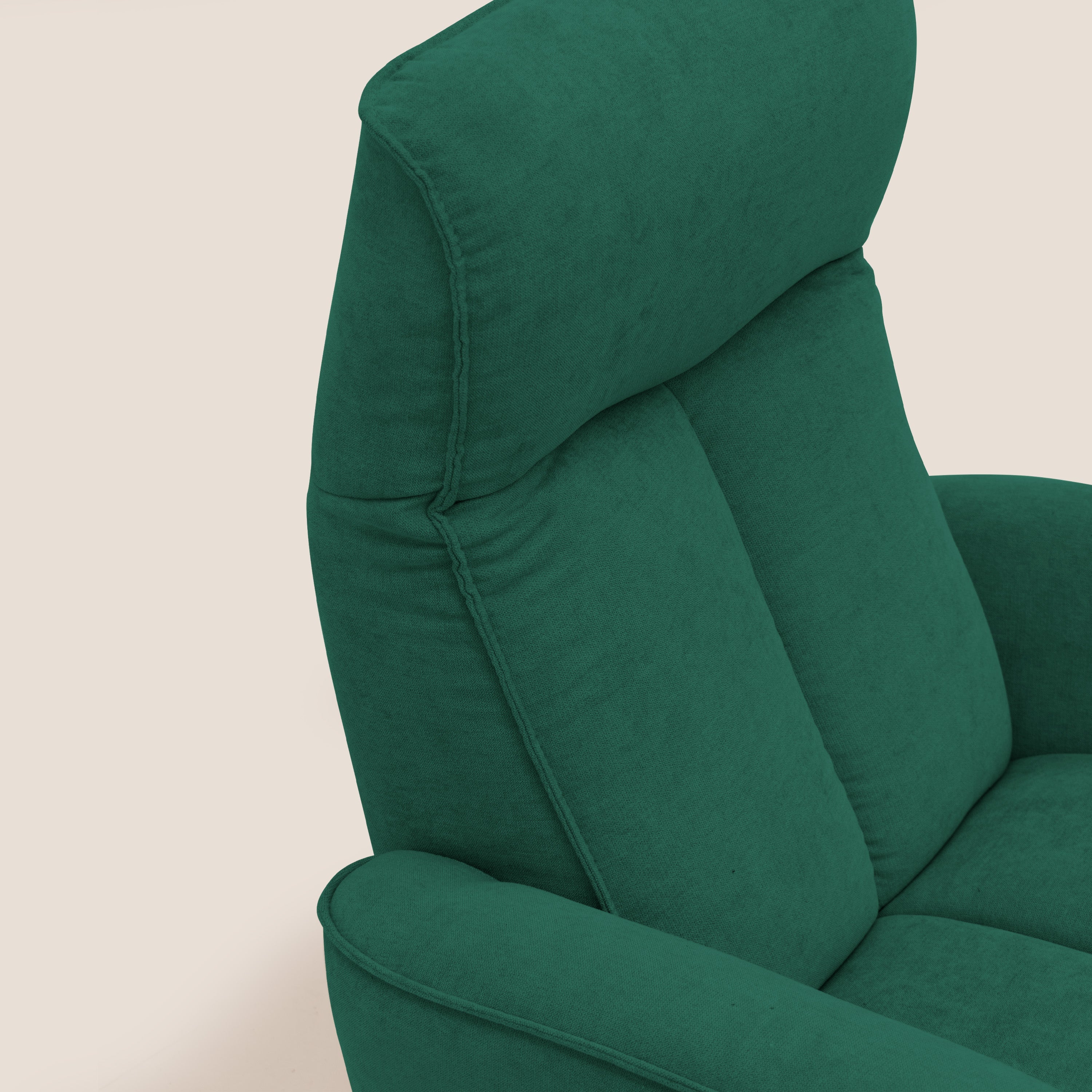 EVA Poltroncina RELAX in morbido tessuto impermeabile T02 verde - divani.store