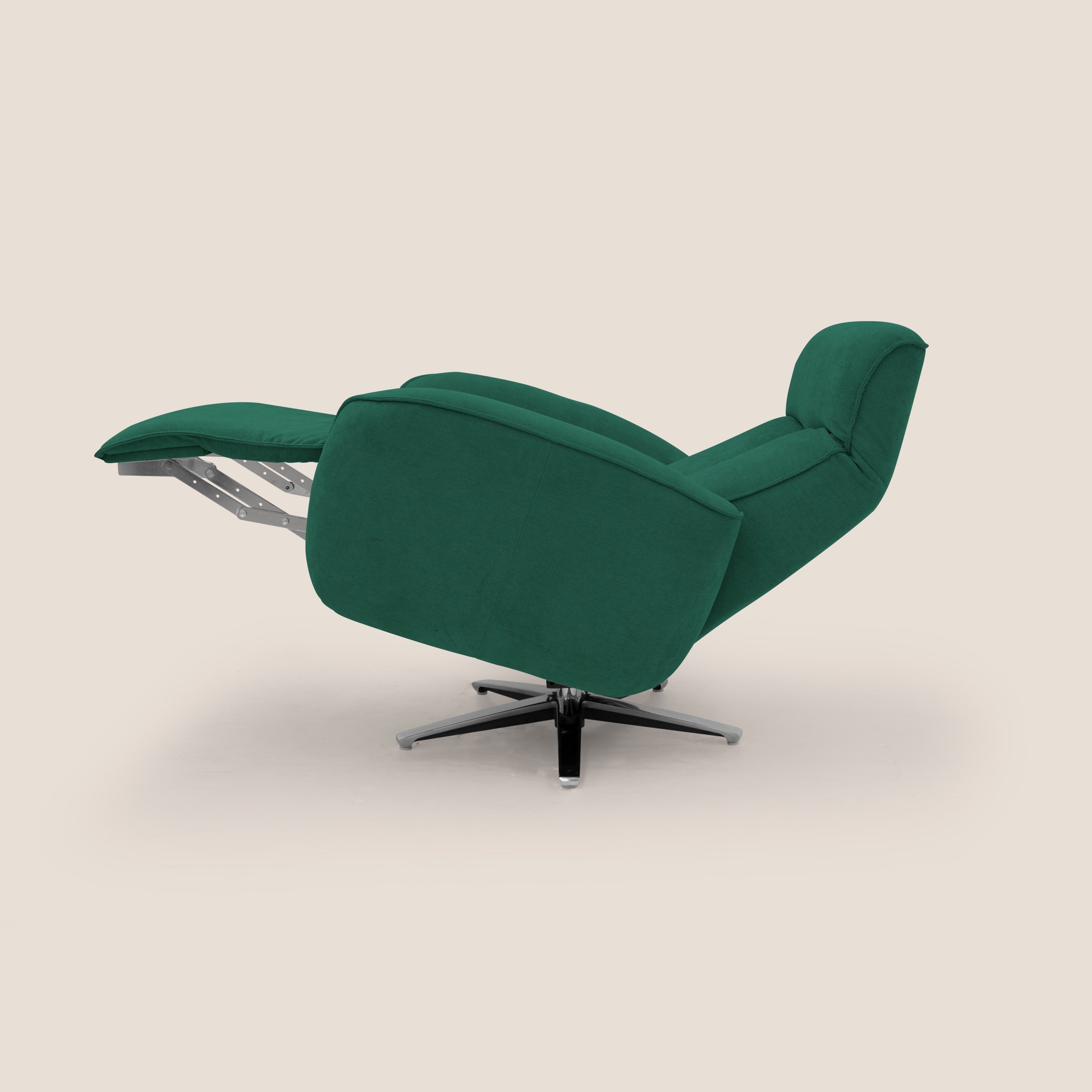 EVA Poltroncina RELAX in morbido tessuto impermeabile T02 verde - divani.store