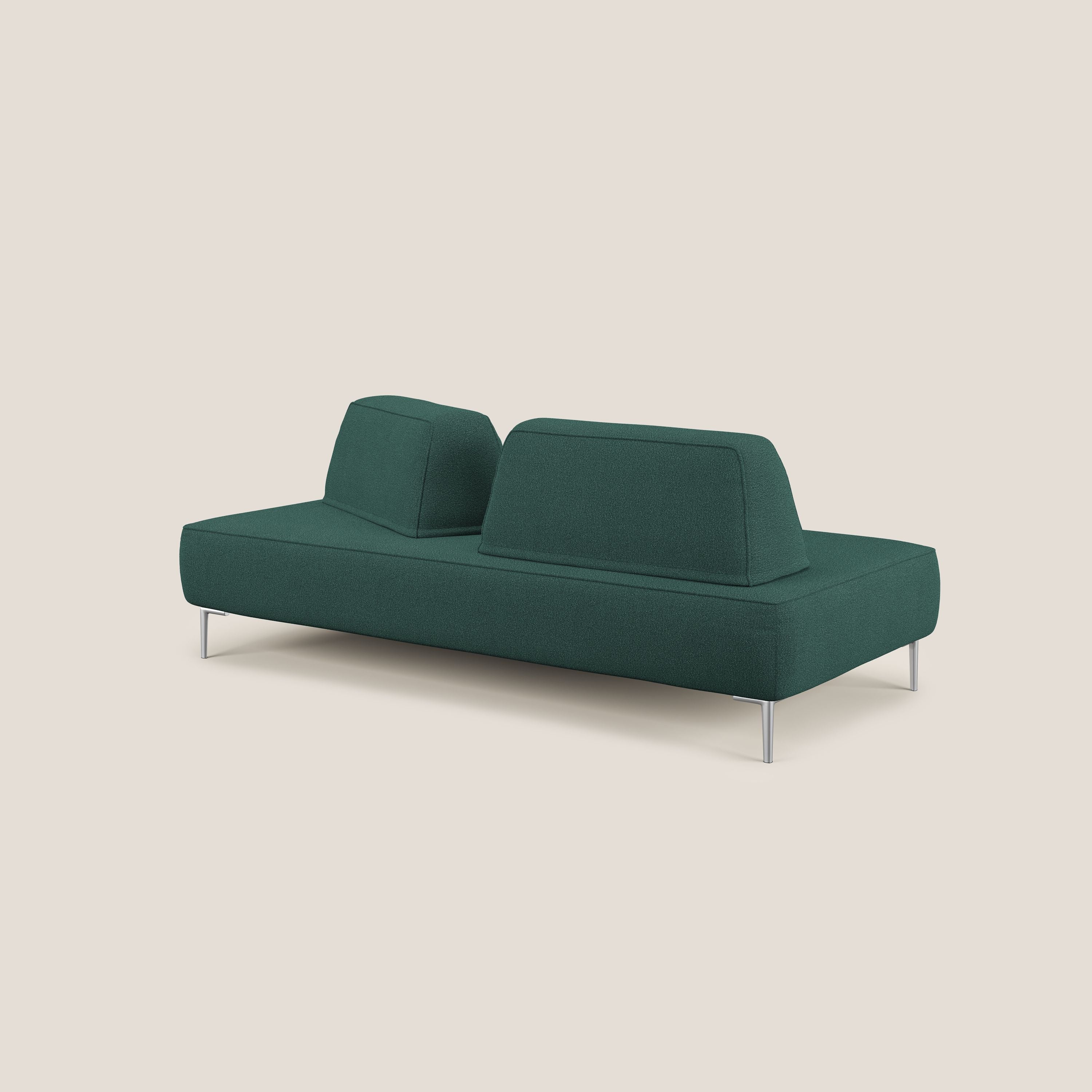Newton divano modulare con schienali movibili T07 verde - divani.store