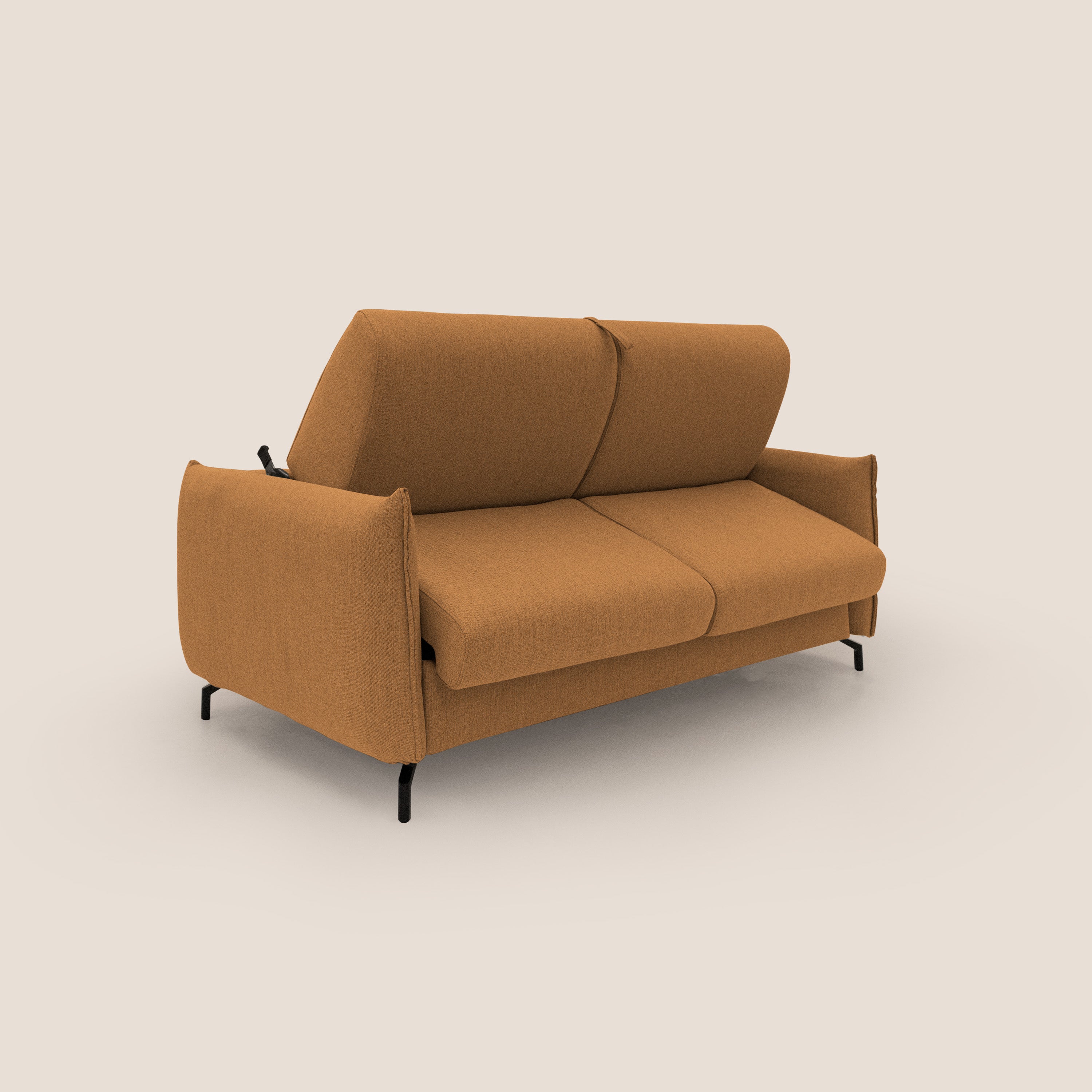 Scarlet canapé convertible en tissu mixte  coton imperméable T19 orange