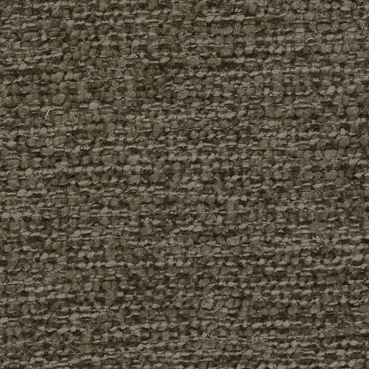 Un primo piano del tessuto da rivestimento color taupe scuro per la Personalizzazione del modello T38 BILLO, caratterizzato da una trama ruvida e nodosa con un intricato motivo intrecciato di piccoli anelli in rilievo che creano una superficie uniforme e piacevole al tatto.