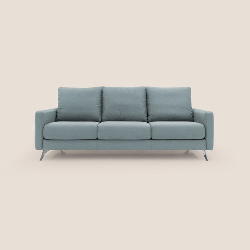 Klimt divano con 3 sedute allungabili e schienali in piuma d'oca in tessuto smacchiabile T05 carta da zucchero - divani.store