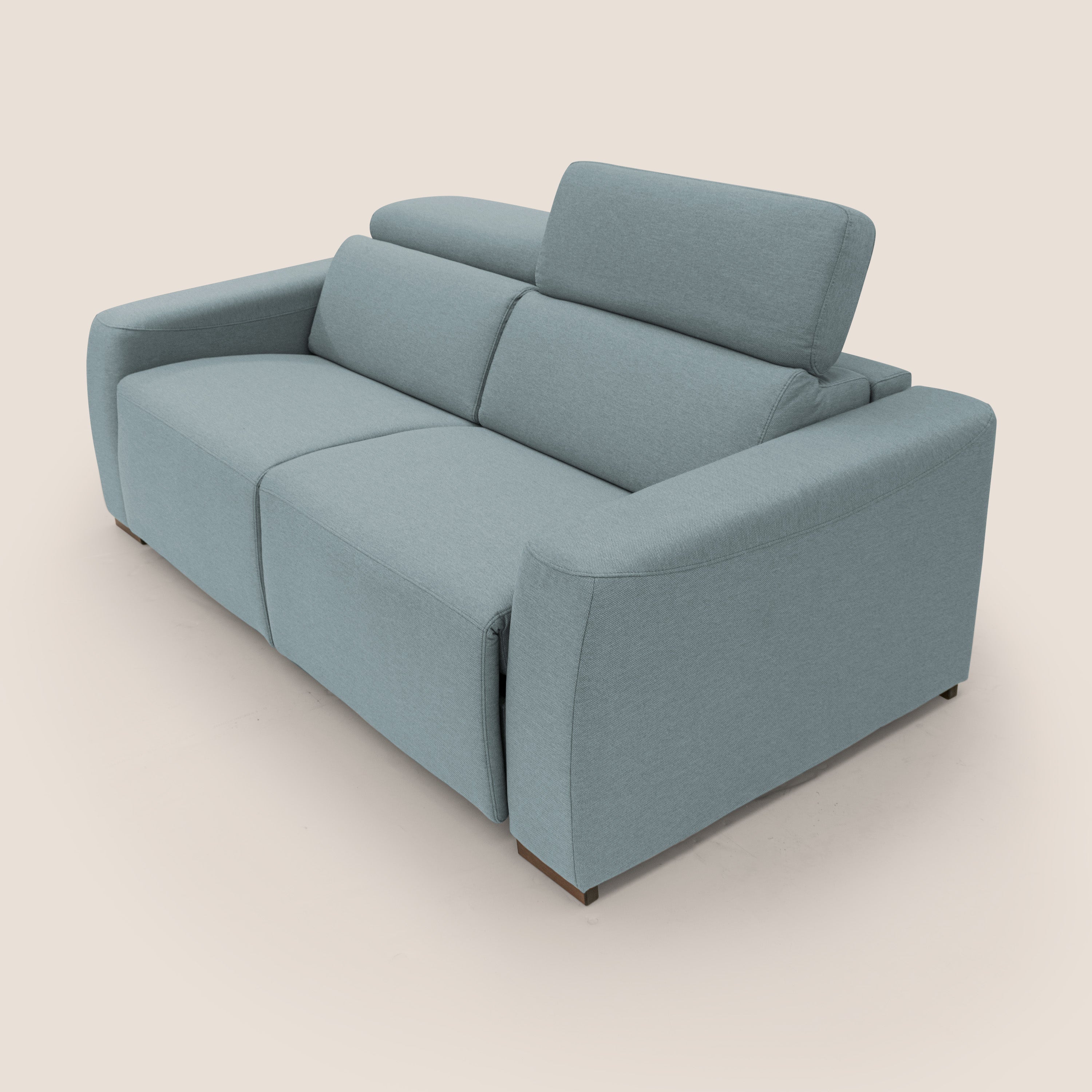 Poseidon canapé lit convertible + RELAX électrique en tissu imperméable détachable T05 sucre glace