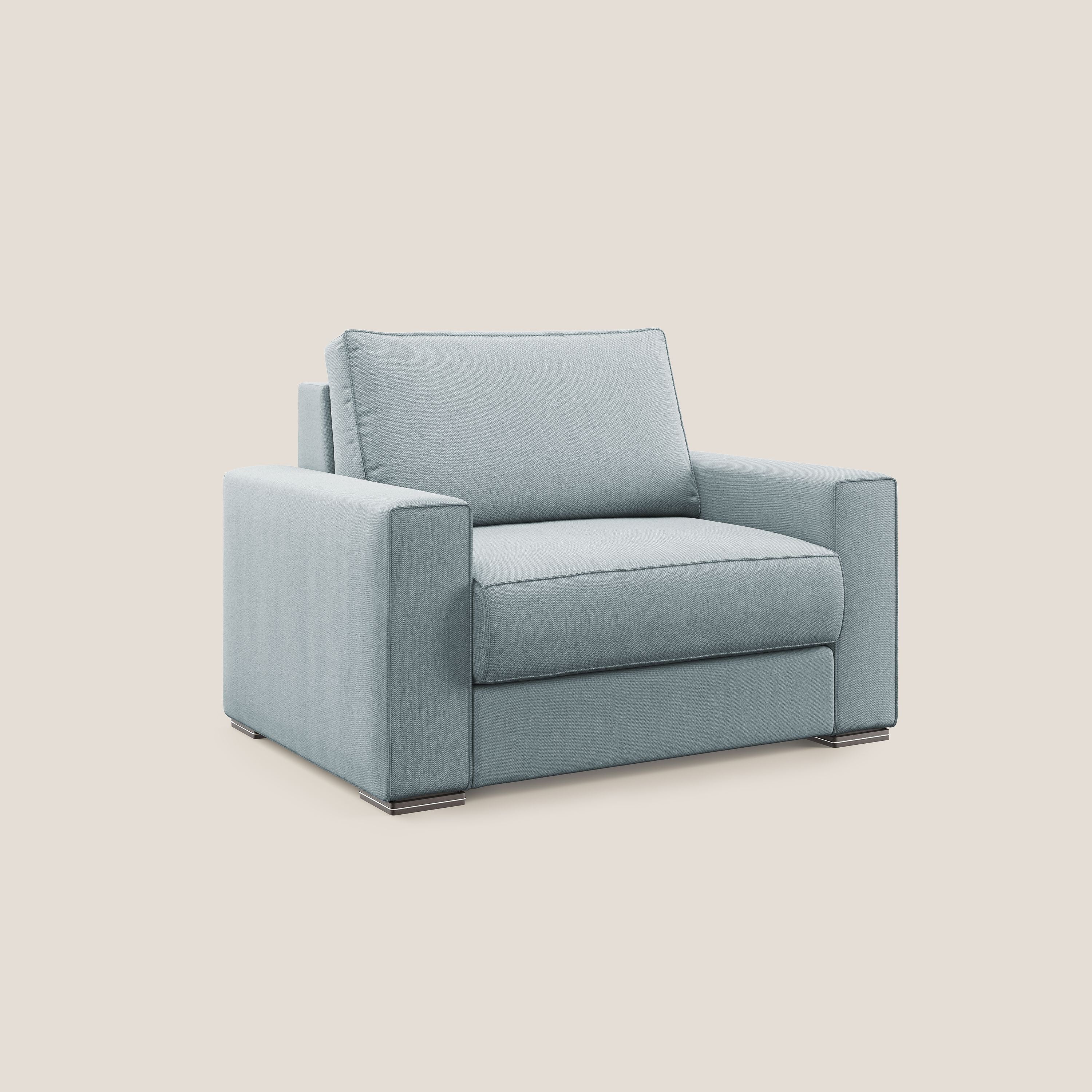 Dream poltrona letto in tessuto smacchiabile T05 carta da zucchero - divani.store