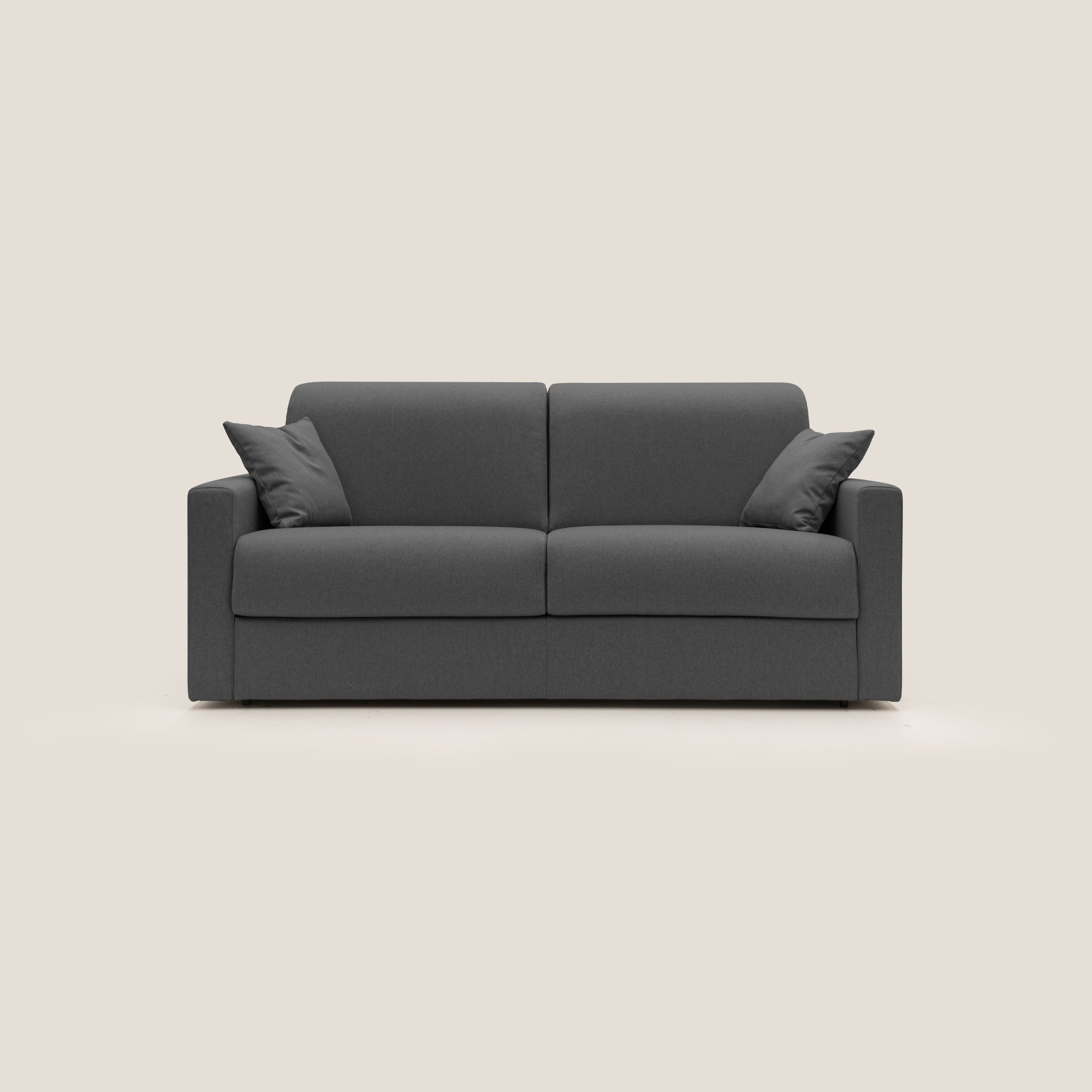 Chris Divano letto matrimoniale in tessuto impermeabile T13 antracite - divani.store