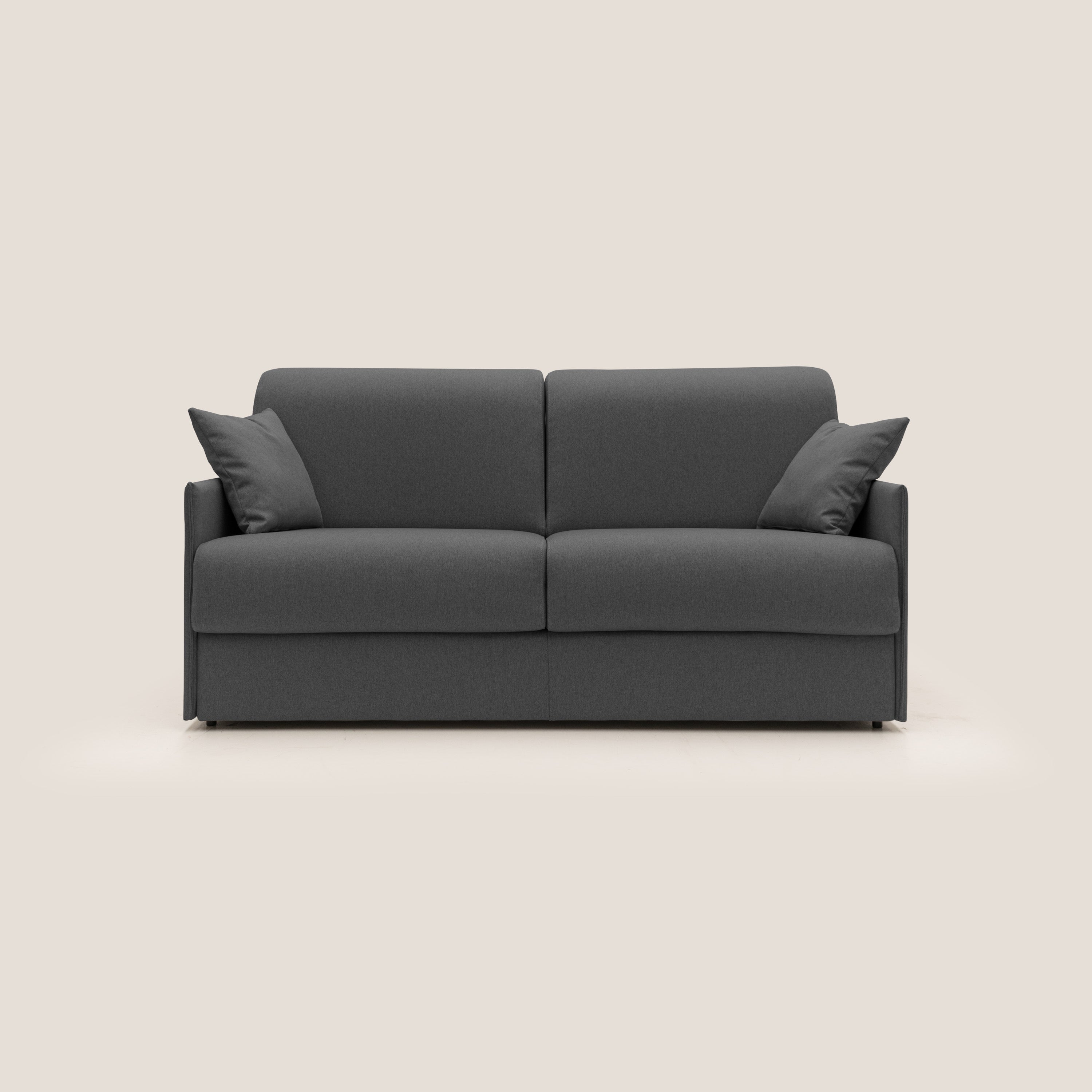 Evans Divano letto matrimoniale in tessuto impermeabile T13 antracite - divani.store