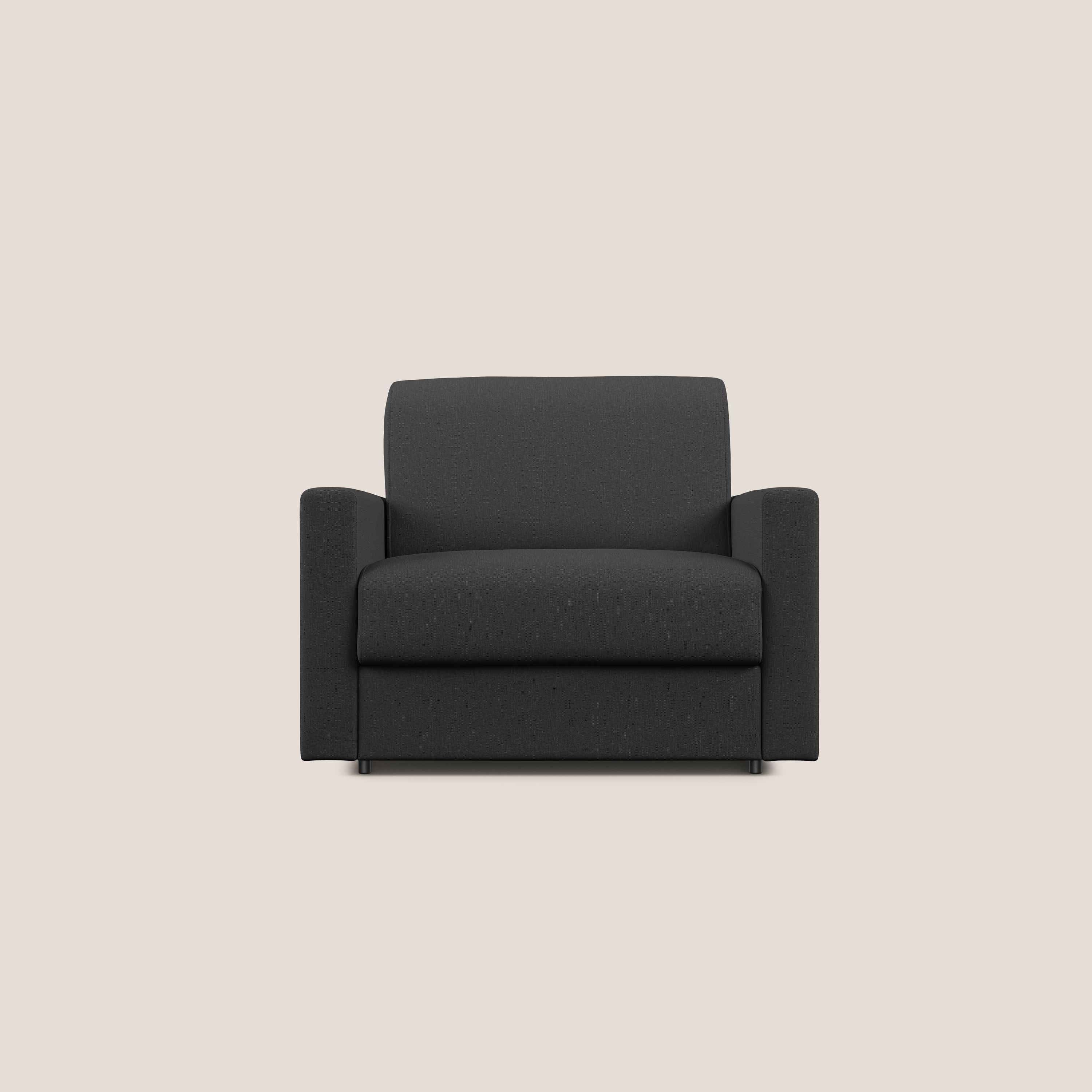 Chris poltrona letto in tessuto impermeabile T13 antracite - divani.store