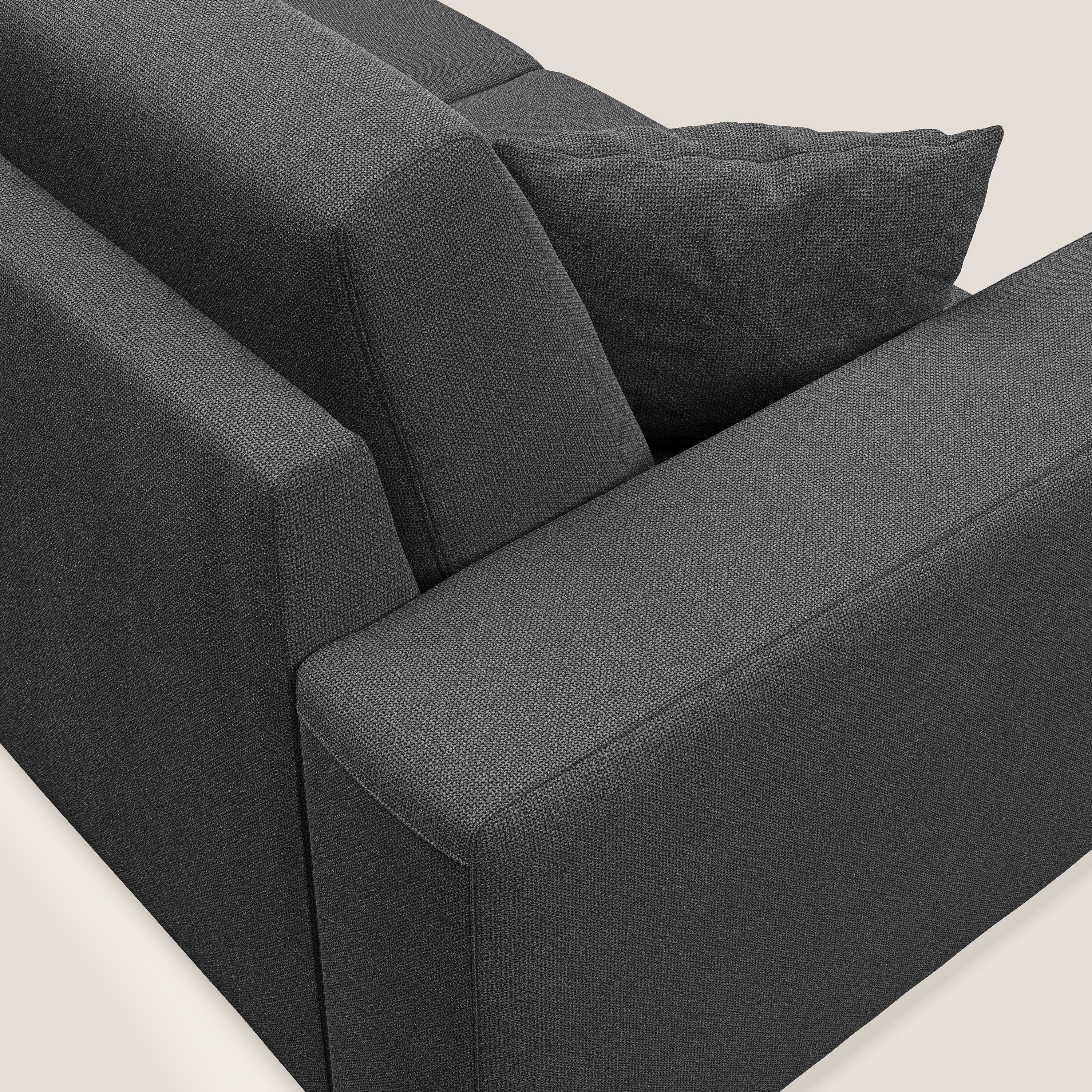 Marte divano in tessuto smacchiabile impermeabile T08 antracite - divani.store
