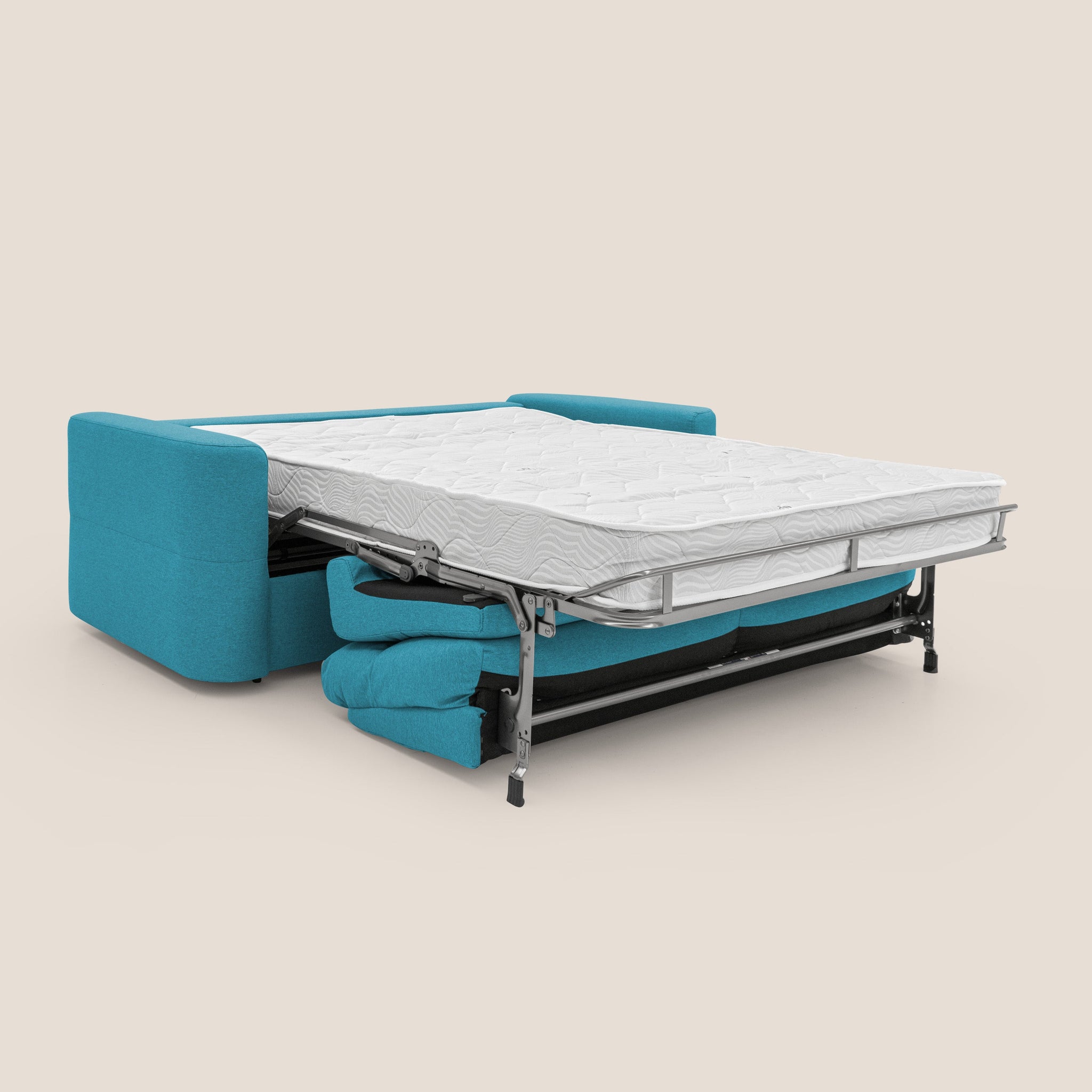 Cupido Canapé convertible matelas H18 cm au dossier haut moelleux en tissu imperméable T13