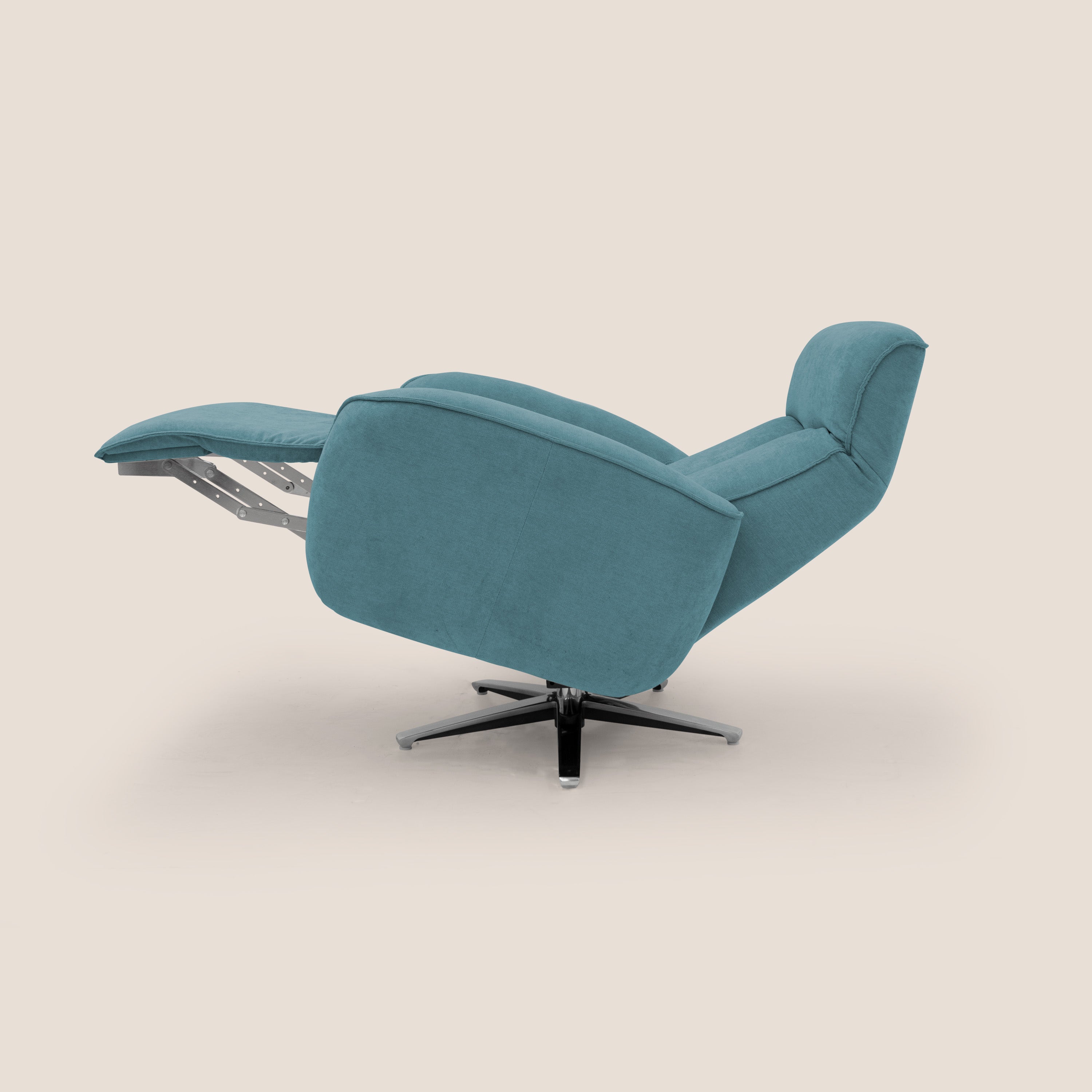 EVA Poltroncina RELAX in morbido tessuto impermeabile T02 azzurro - divani.store