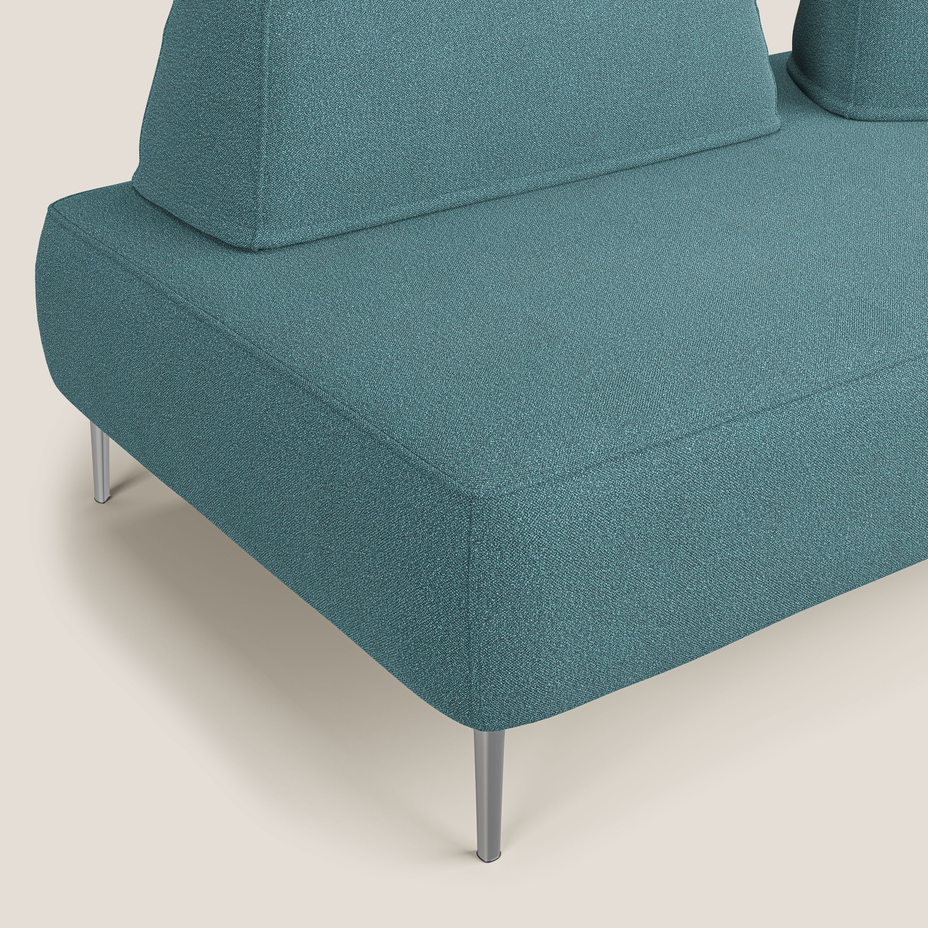 Newton divano modulare con schienali movibili T07 azzurro - divani.store