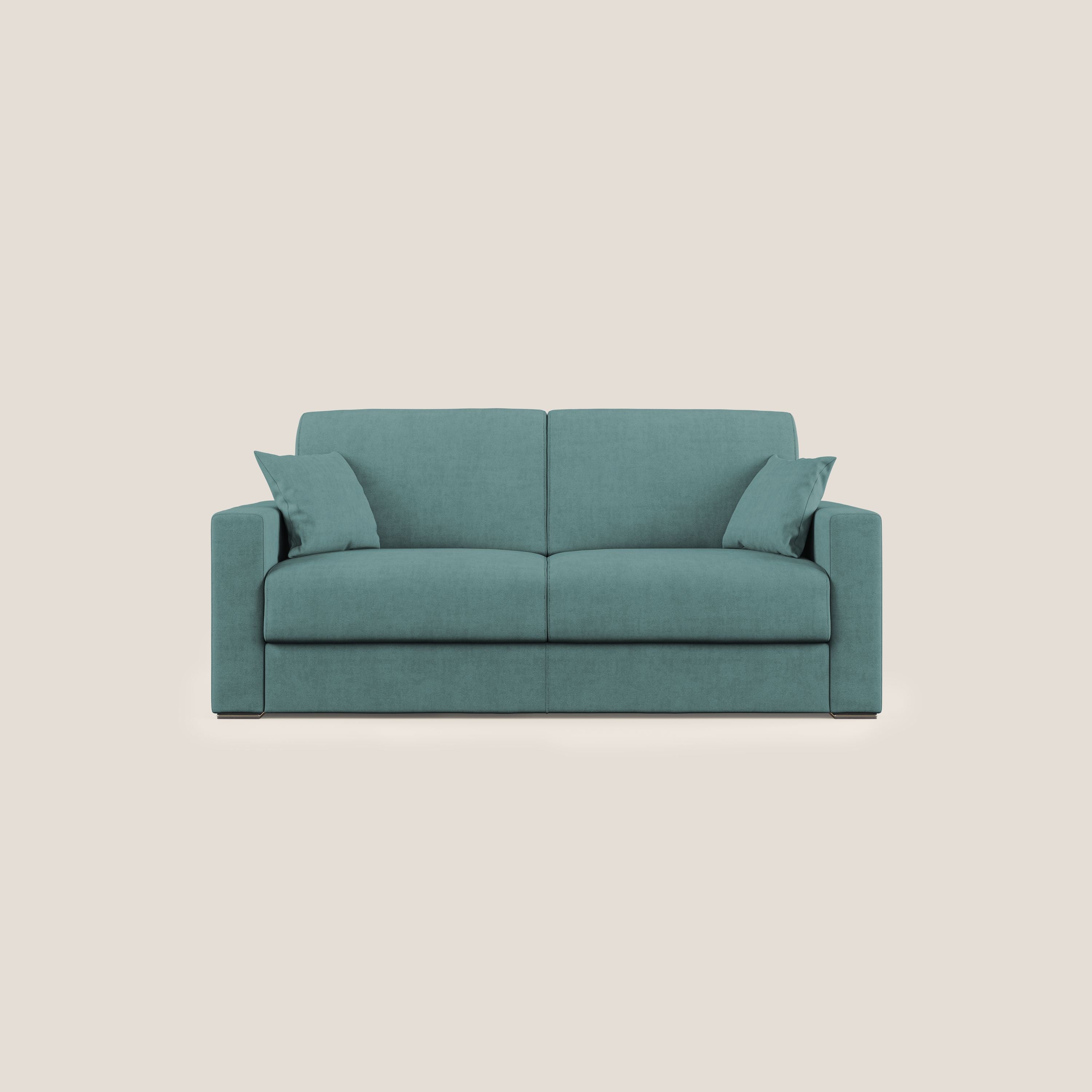 Best Divano letto matrimoniale in tessuto impermeabile T02 petrolio - divani.store