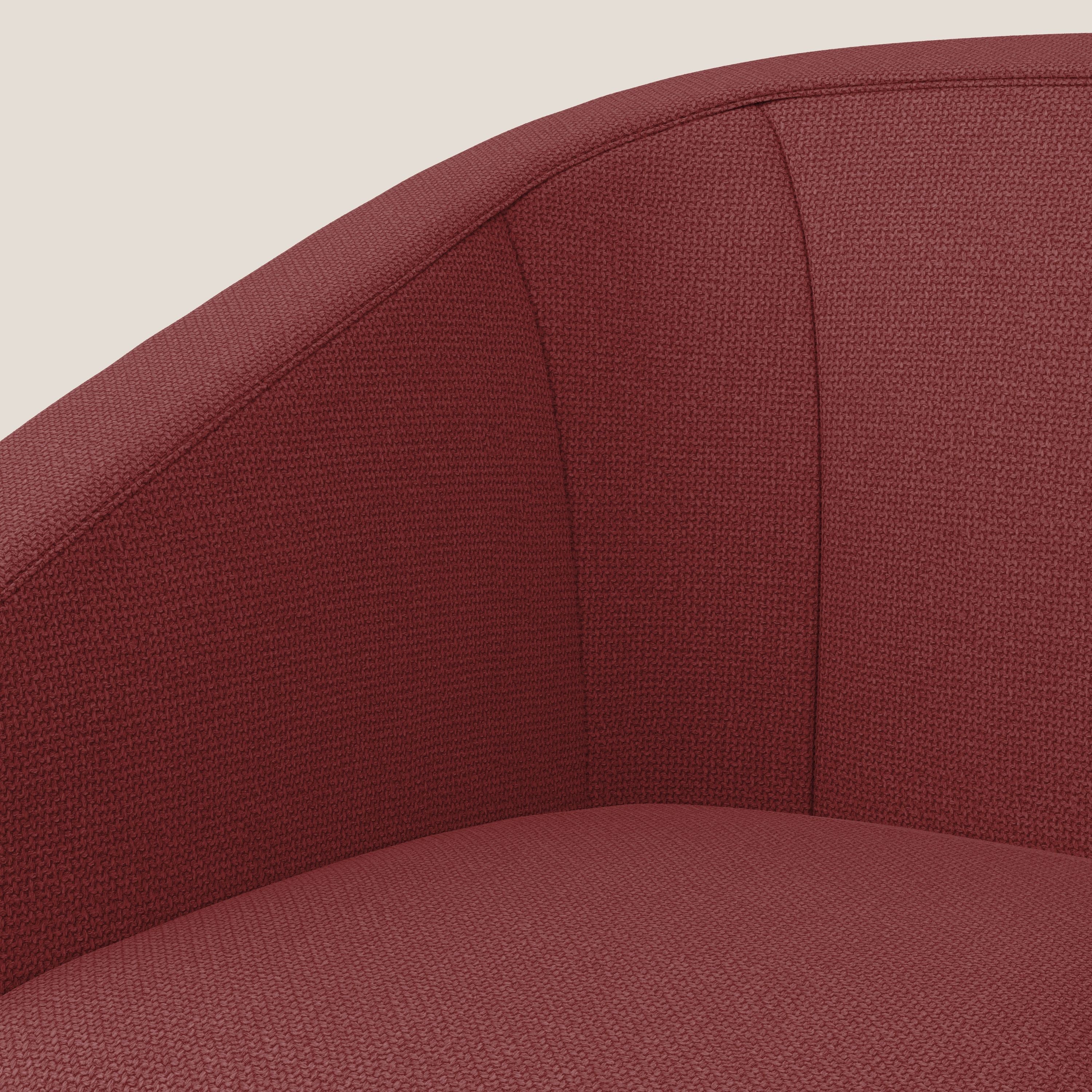 Cloe Poltroncina in tessuto smacchiabile con acqua QuickClean T08 rosso - divani.store