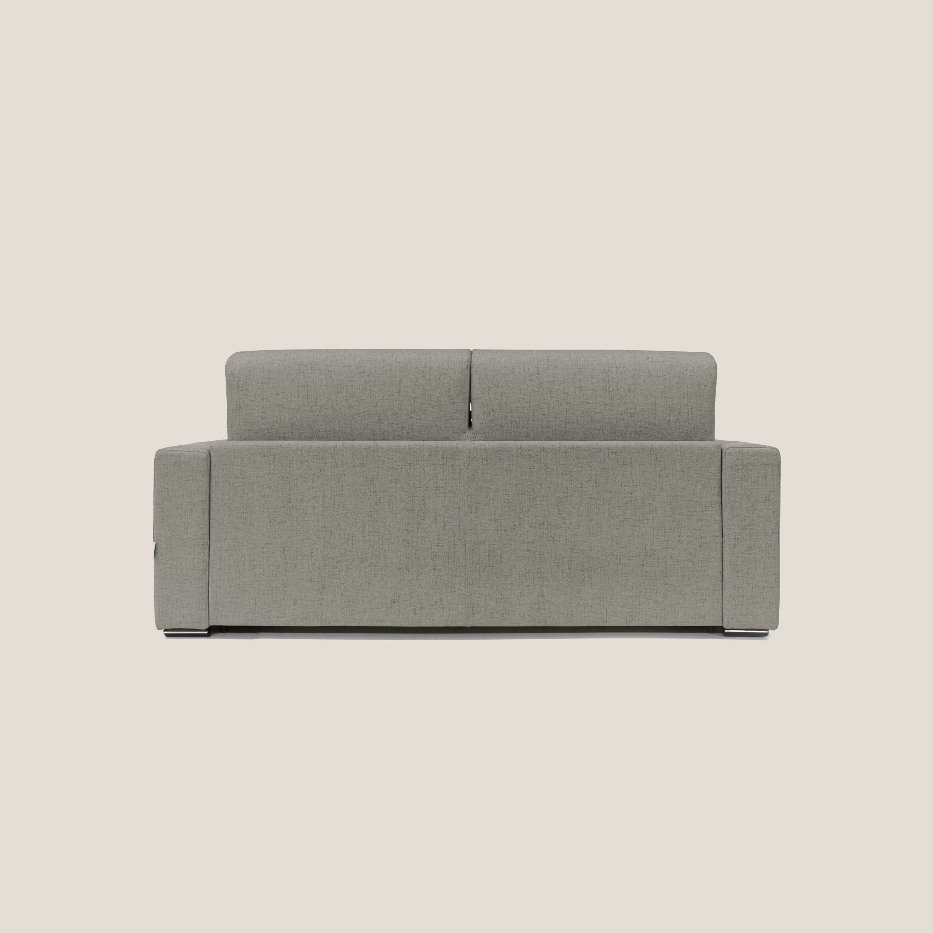 Nixon Divano letto matrimoniale con materasso 20 cm in tessuto impermeabile T03 talpa - divani.store