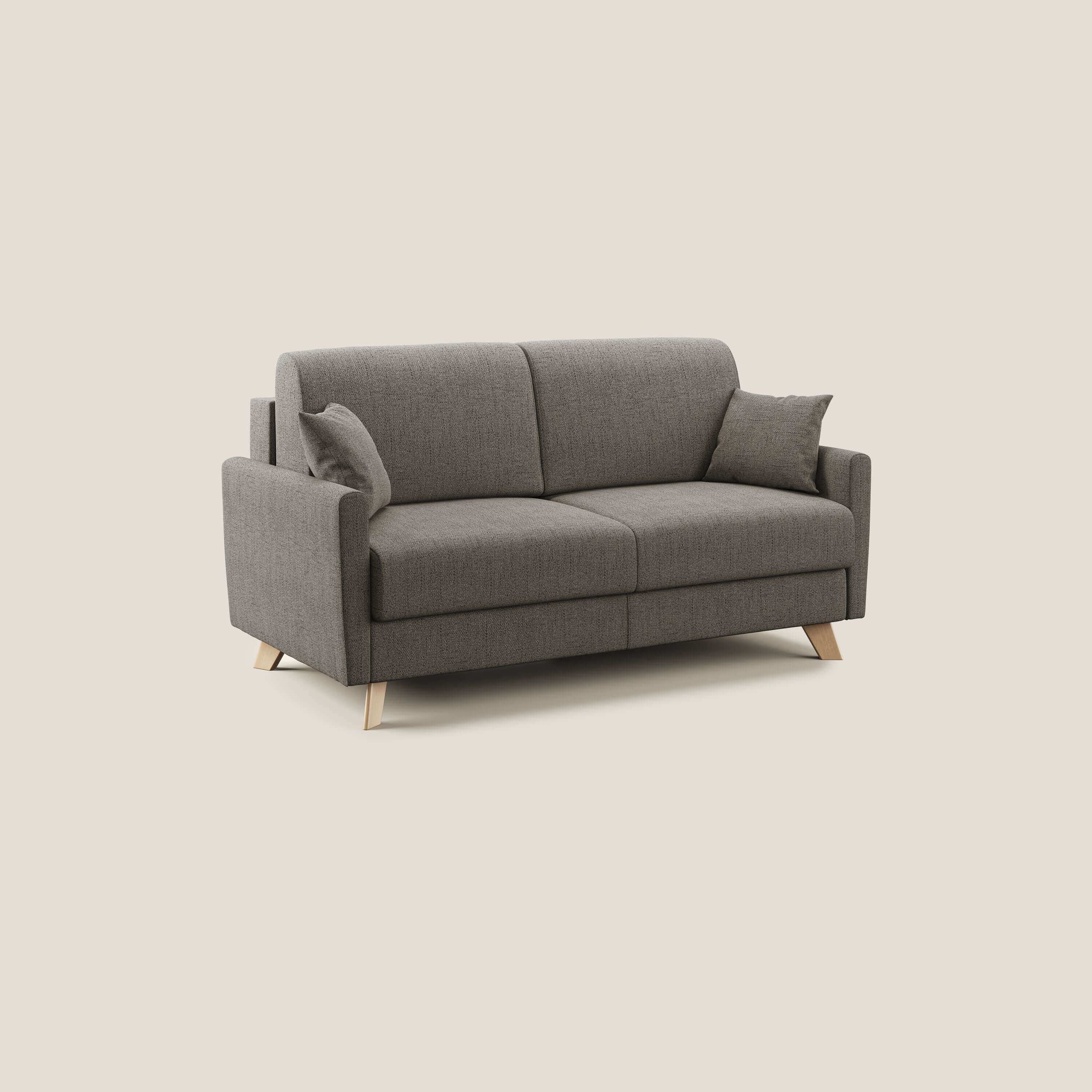 Edgar divano letto matrimoniale in tessuto felis impermeabile T03 talpa - divani.store