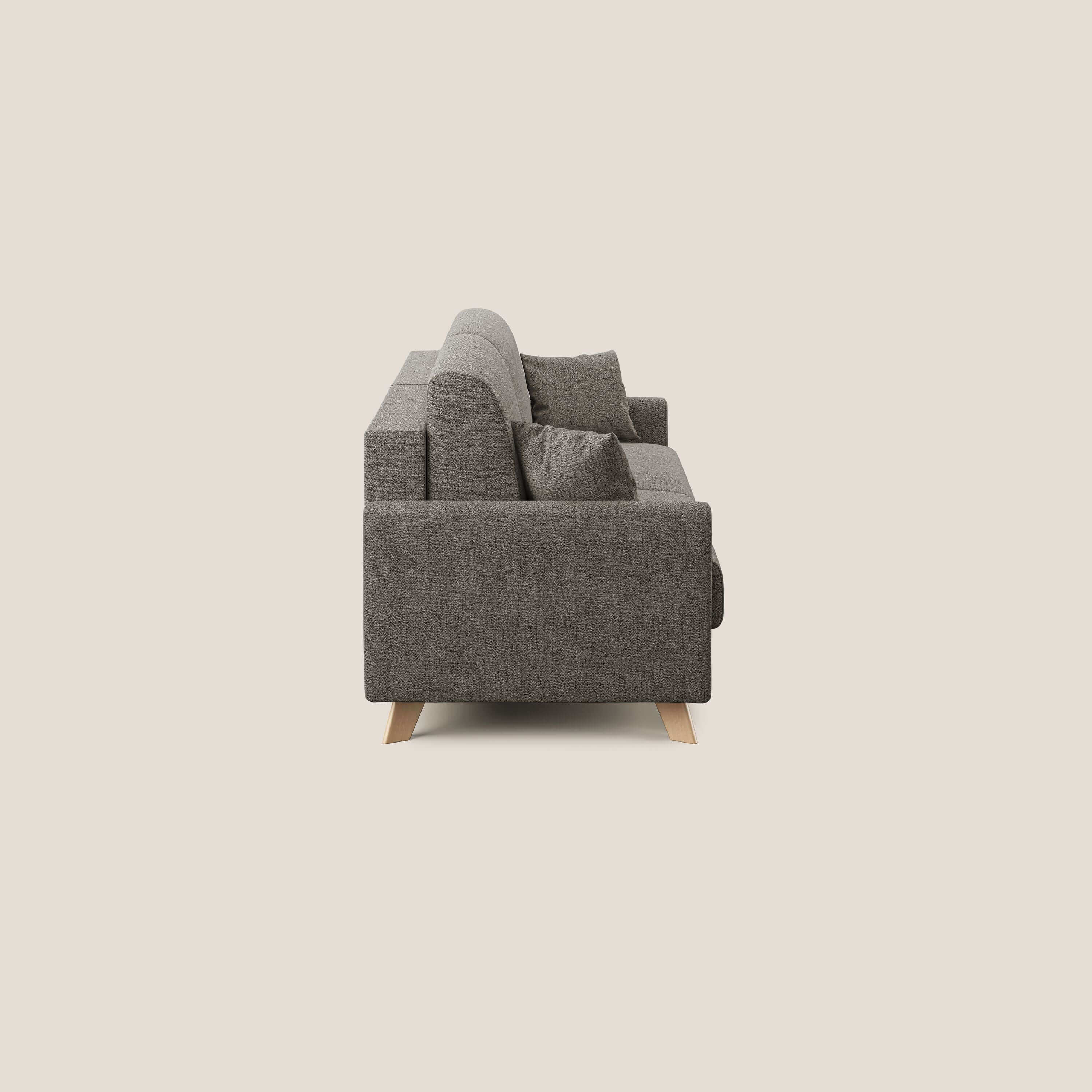 Edgar divano letto matrimoniale in tessuto felis impermeabile T03 talpa - divani.store